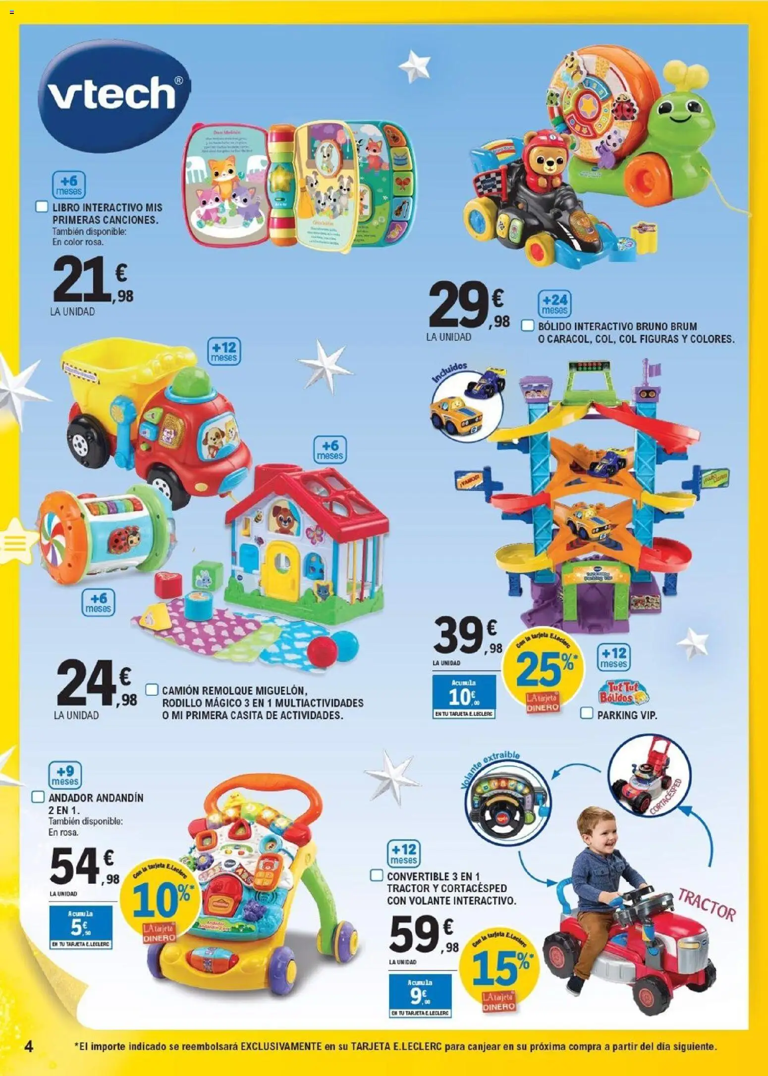 E.Leclerc - Juguetes  │ válido desde el 03.11.2025 | Página: 4 | Productos: Σφουγγαρίστρα, Απολυμαντικό