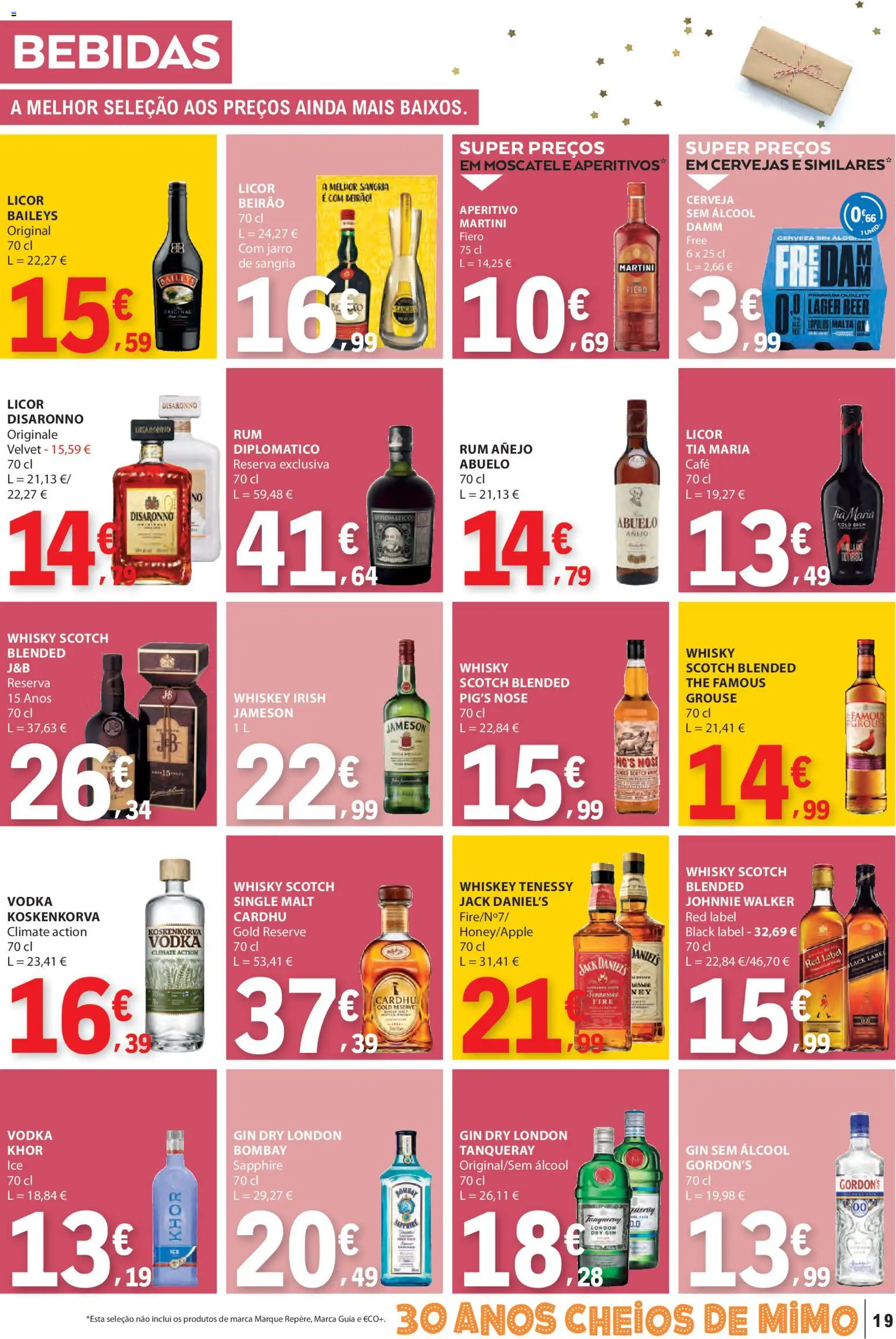 E.Leclerc folheto │ válido de 13.11.2025 | Página: 19 | Produtos: Rum, Licor, Café, Cerveja