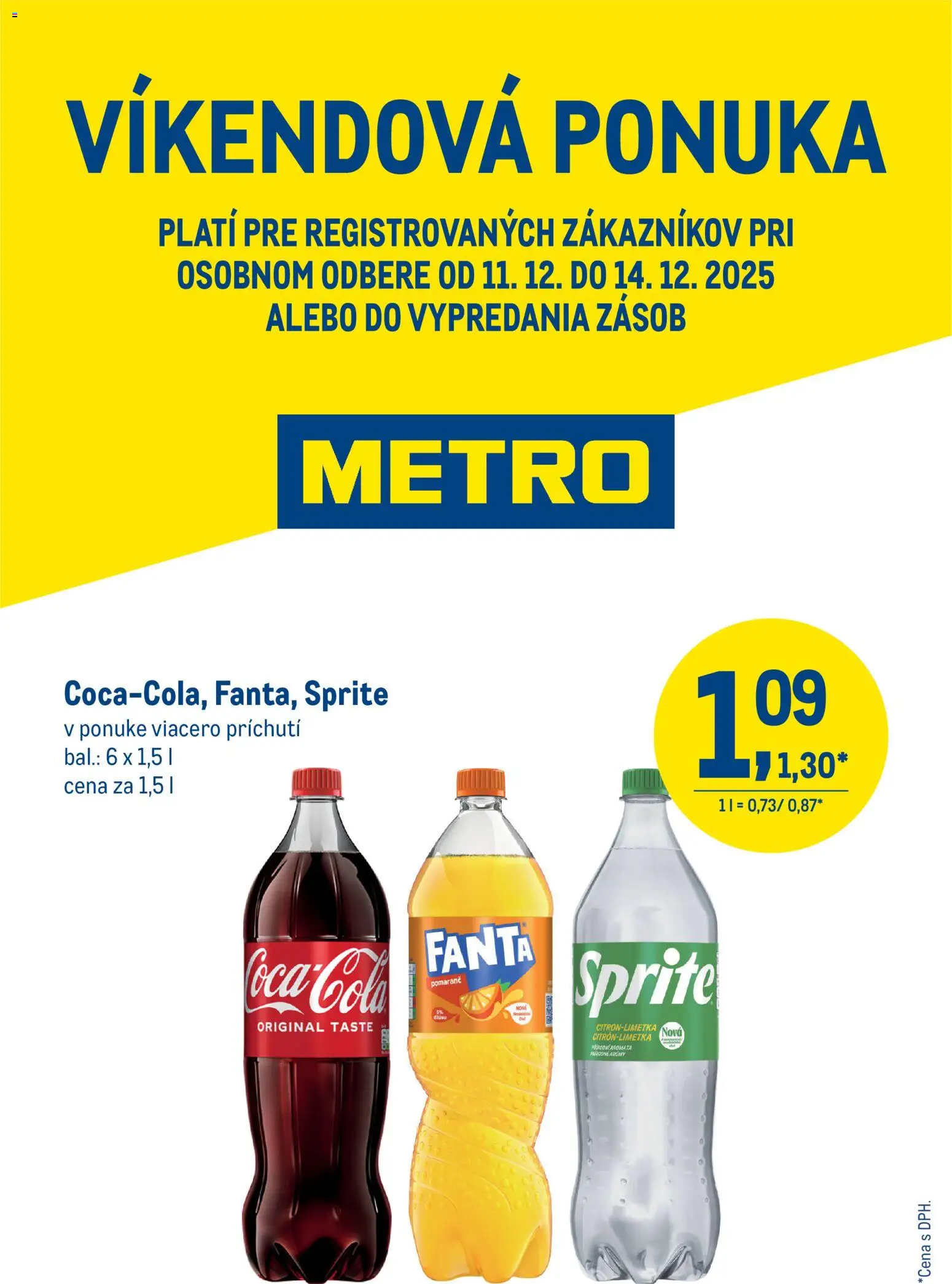 Nové Metro akcie – leták je platný od 11.12.2025 | Strana: 1 | Produkty: Sprite, Fanta