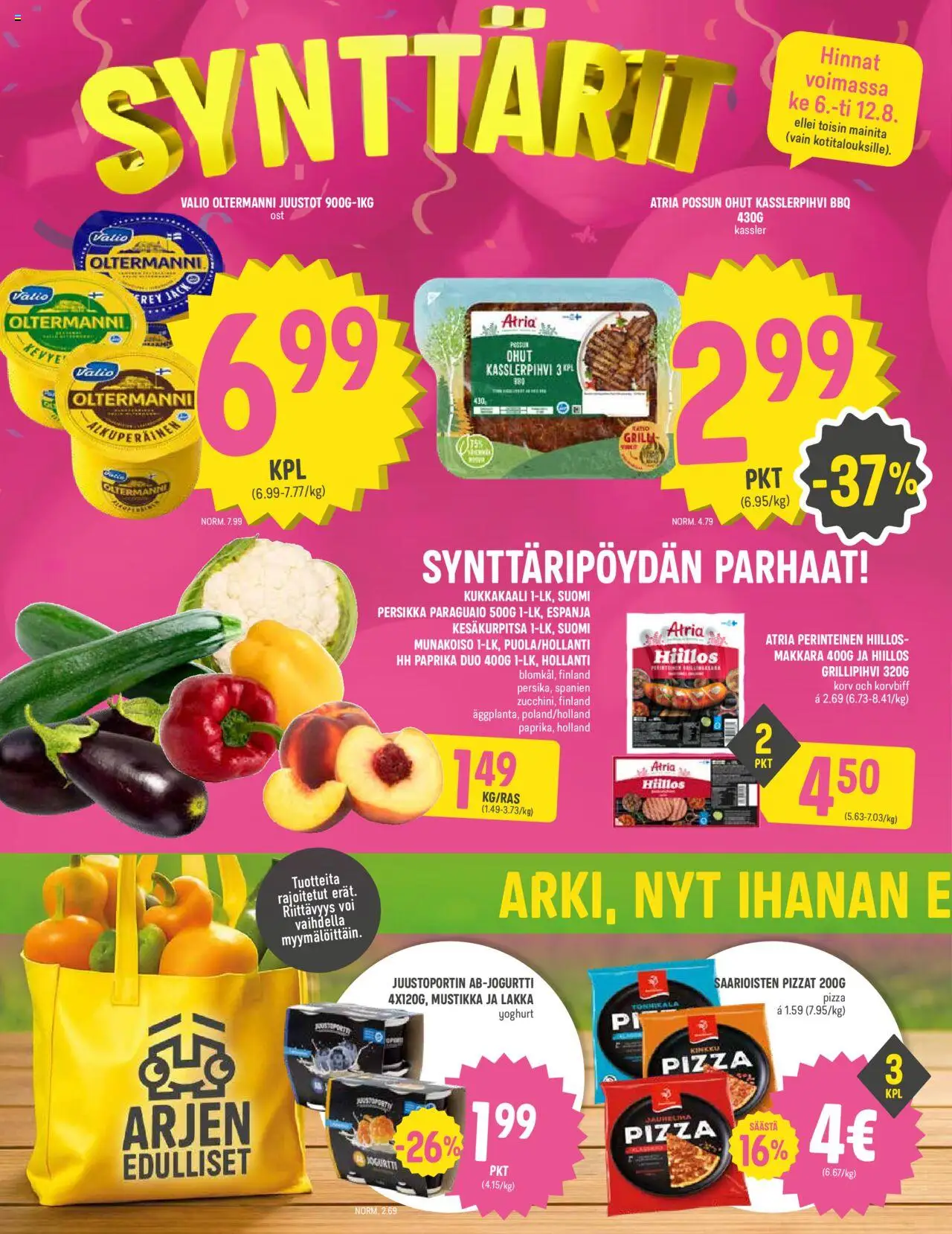  | Sivu: 2 | Tuotteet: Munakoiso, Paprika, Kinkku, Kukkakaali