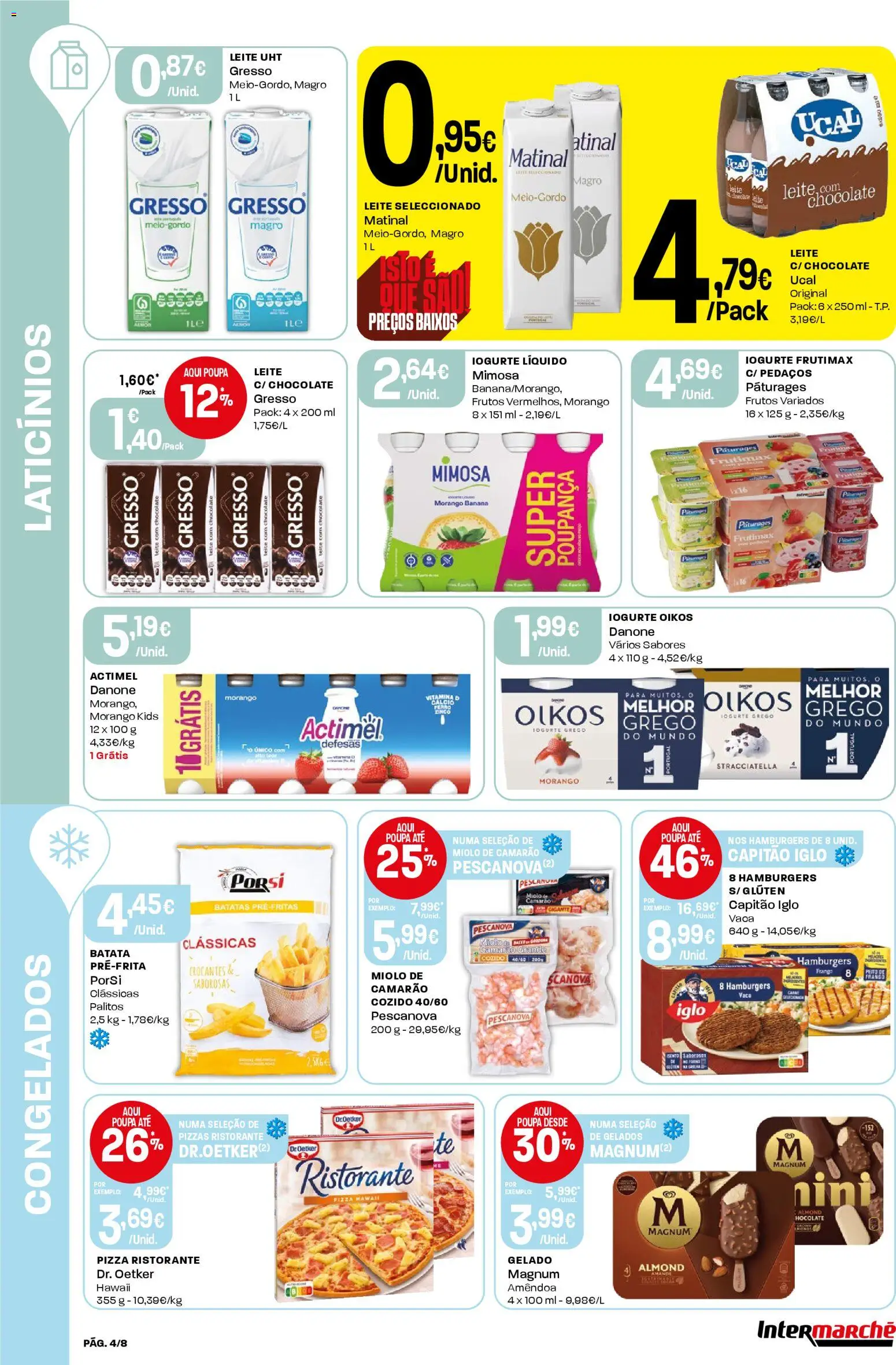 Intermarché Folheto Mini │ válido de 15.01.2026 | Página: 4 | Produtos: Batata, Camarão, Gelado, Iogurte liquido