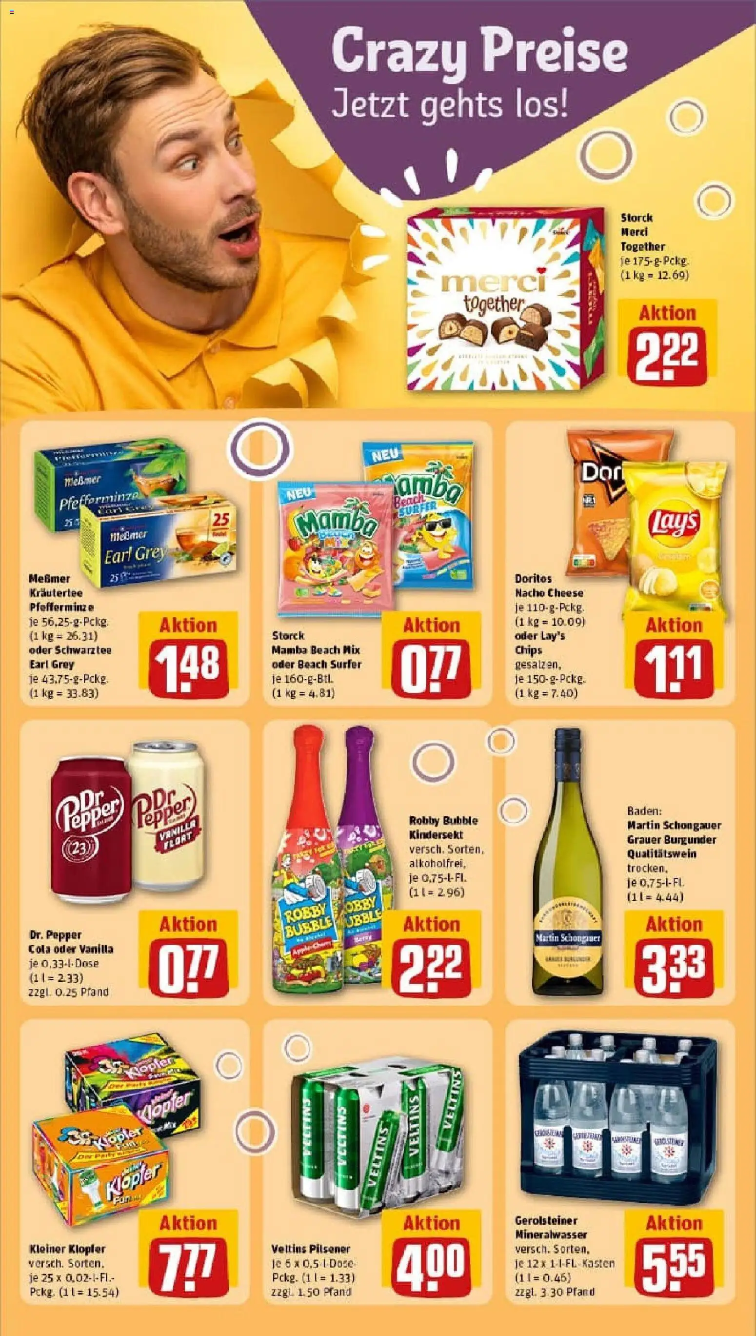 Rewe prospekt Dortmund	 – gültig ab 26.10.2025 | Seite: 18 | Produkte: Merci, Messmer, Chips, Gerolsteiner