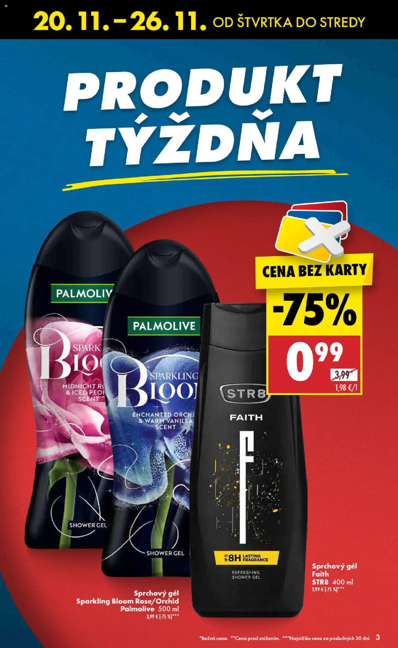 Nové Biedronka akcie – leták je platný od 20.11.2025 | Strana: 3 | Produkty: Sprchový gél