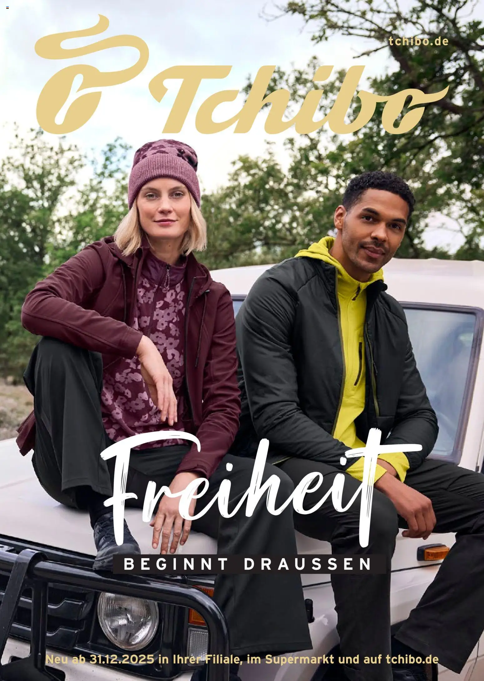Prospekt Tchibo Freiheit beginnt draußen – gültig ab 31.12.2025 | Seite: 1