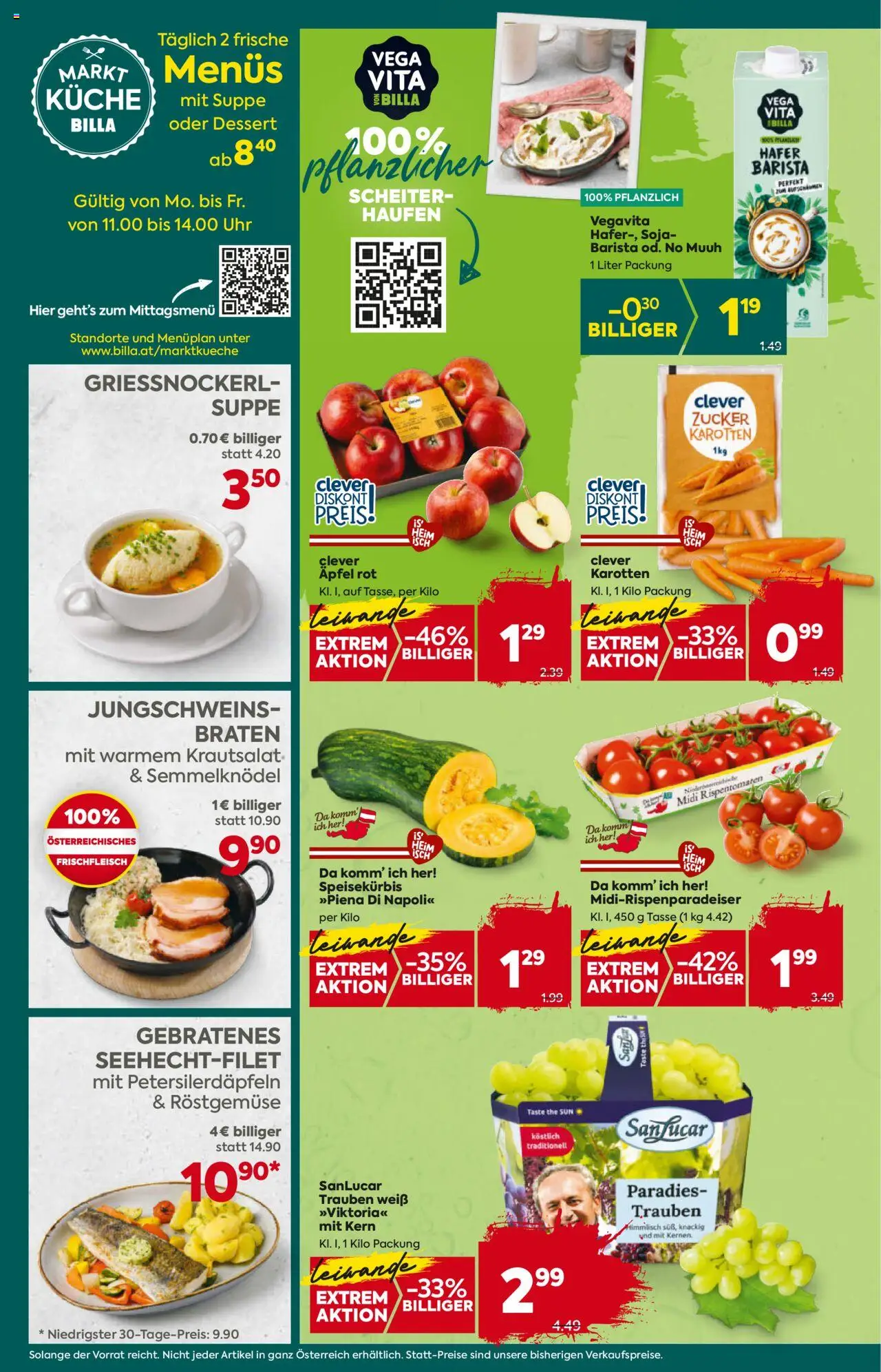 Billa Plus Flugblatt - Wien gültig ab 18.09.2025 | Seite: 8 | Produkte: Zucker, Uhr, Äpfel