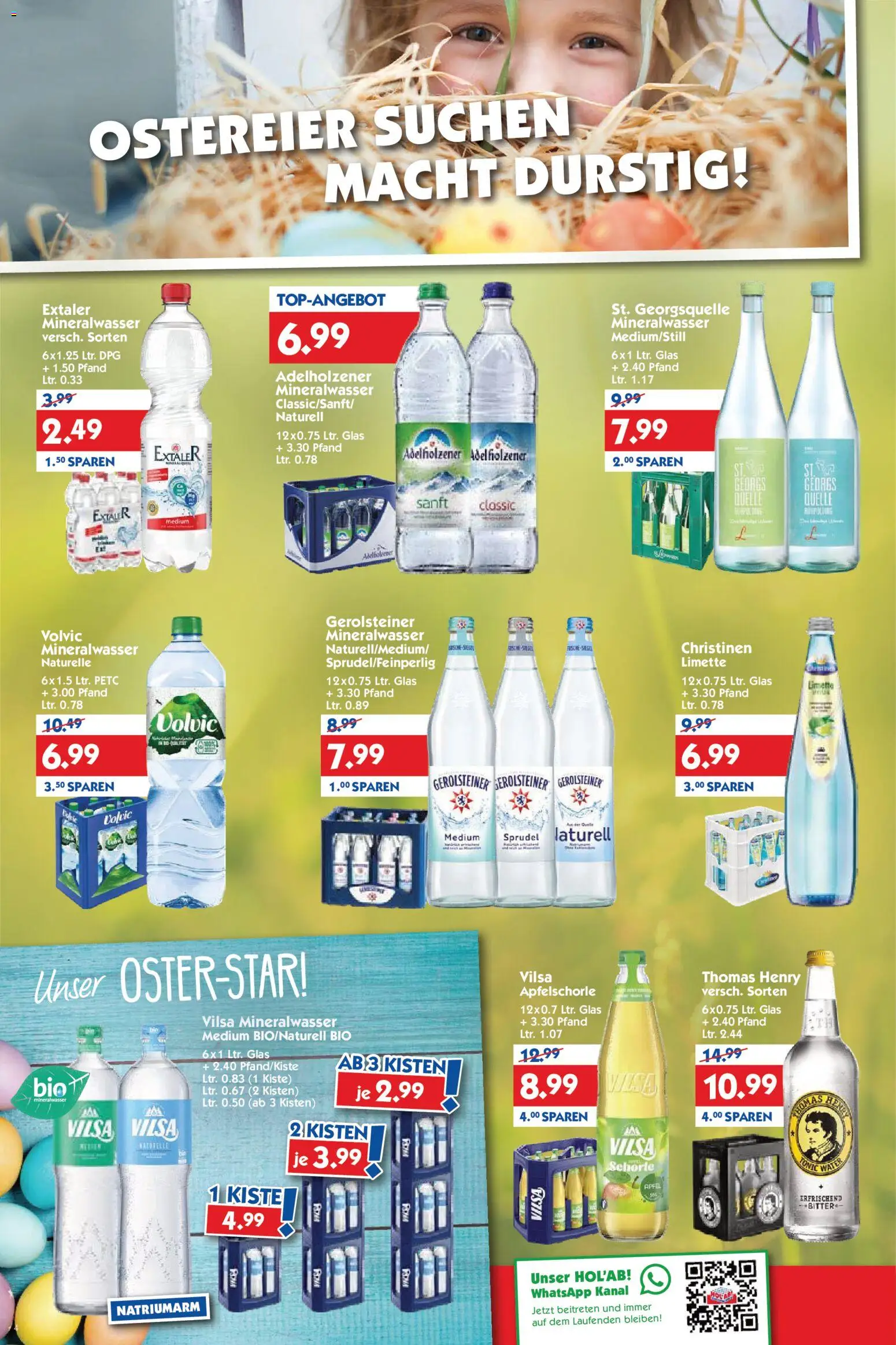 HOL’AB! Prospekt 	 – gültig ab 30.03.2026 | Seite: 4 | Produkte: Mineralwasser, Limette, Volvic, Gerolsteiner