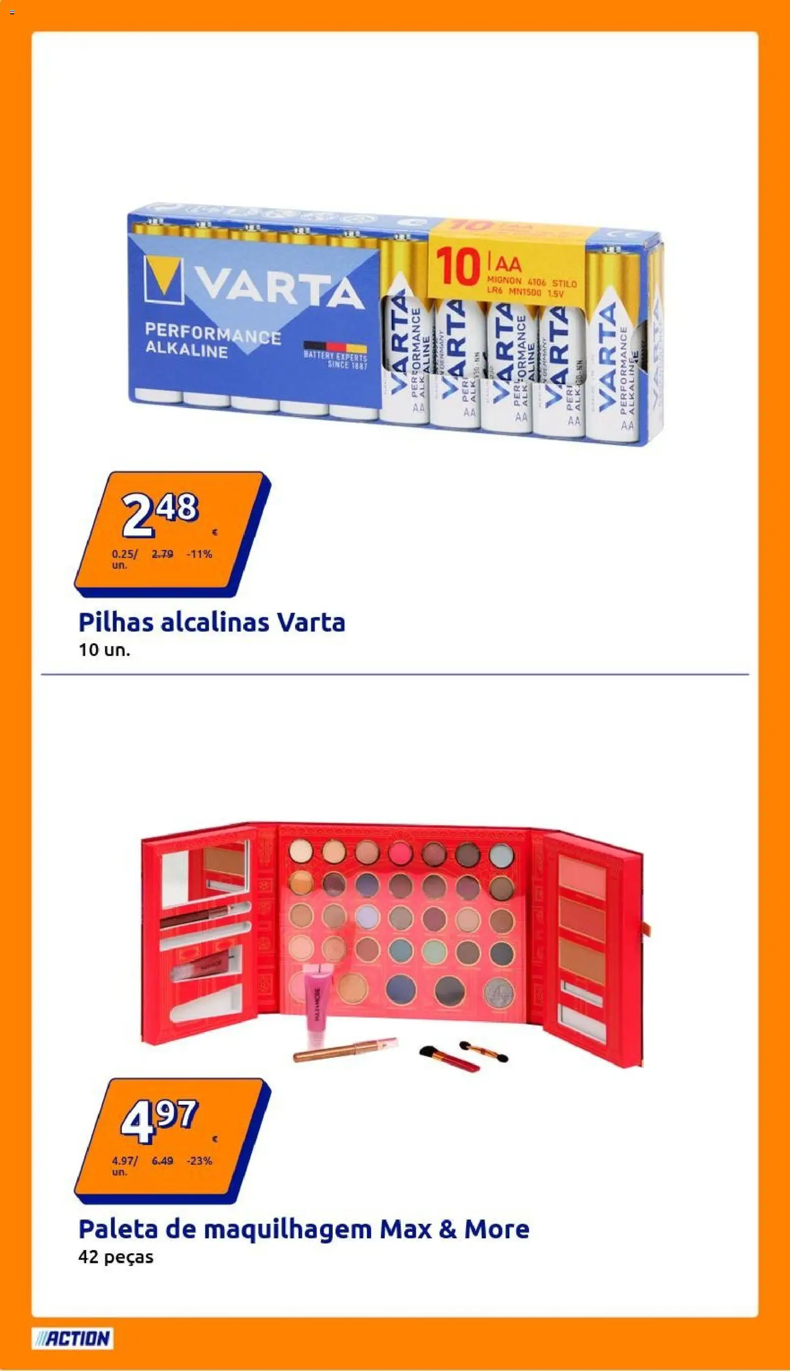 Action - Action PT week 50 2025 │ válido de 10.12.2025 | Página: 12 | Produtos: Maquilhagem, Pilhas