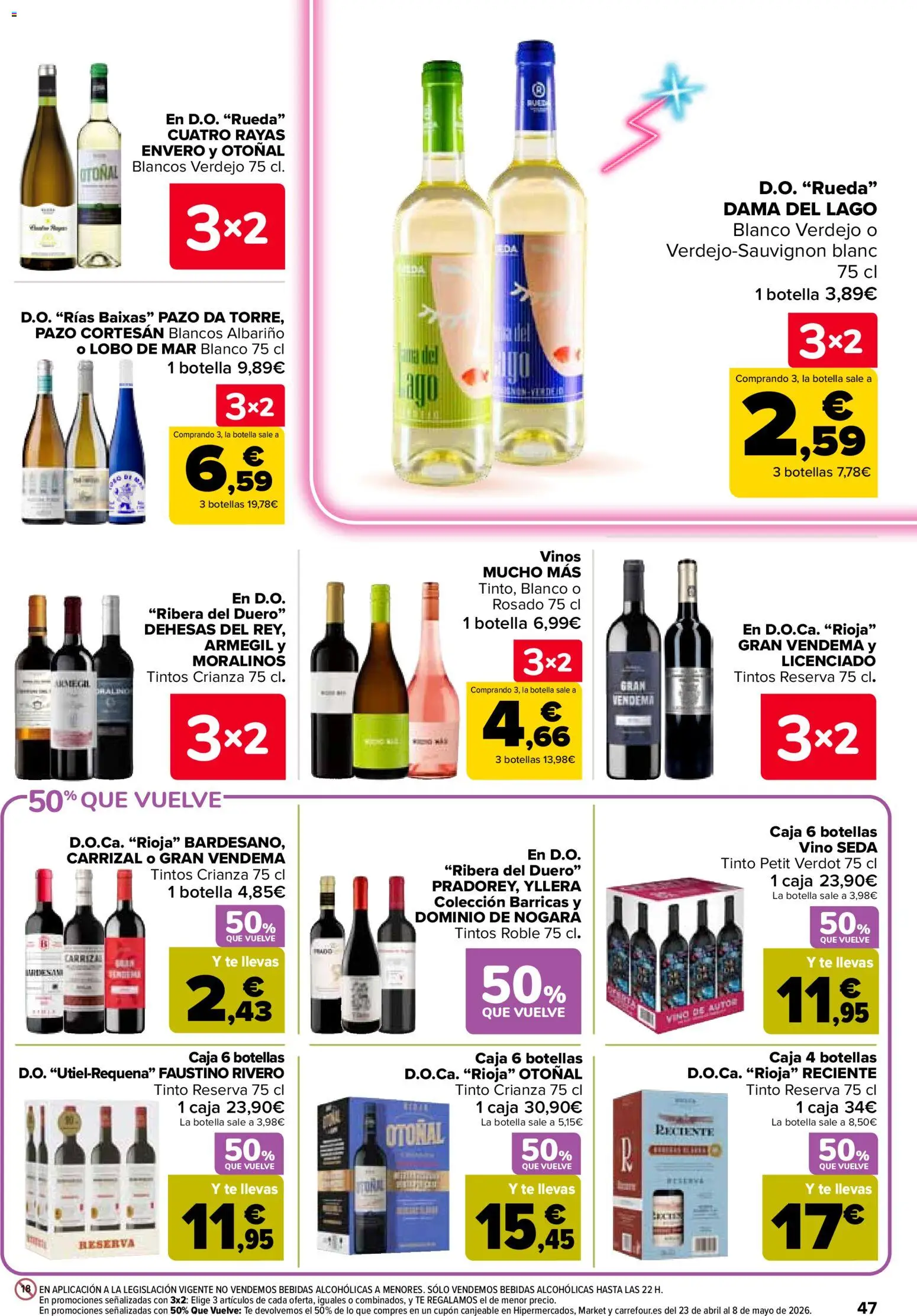 Carrefour folleto │ válido desde el 07.04.2026 | Página: 51 | Productos: Vino, Té, Caja