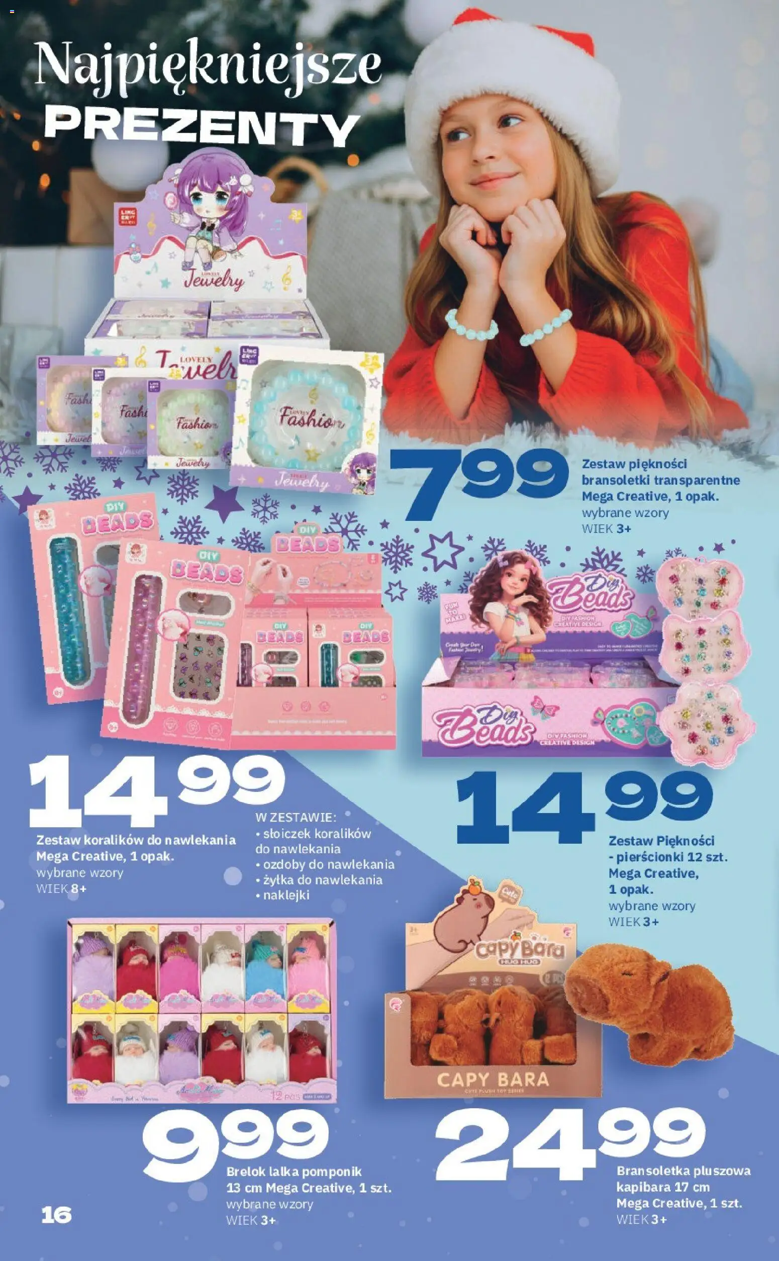 Twój Market Gazetka - Gwiazdka od 17.11.2025 | Strona: 16 | Produkty: Bransoletka, Lalka, Naklejki
