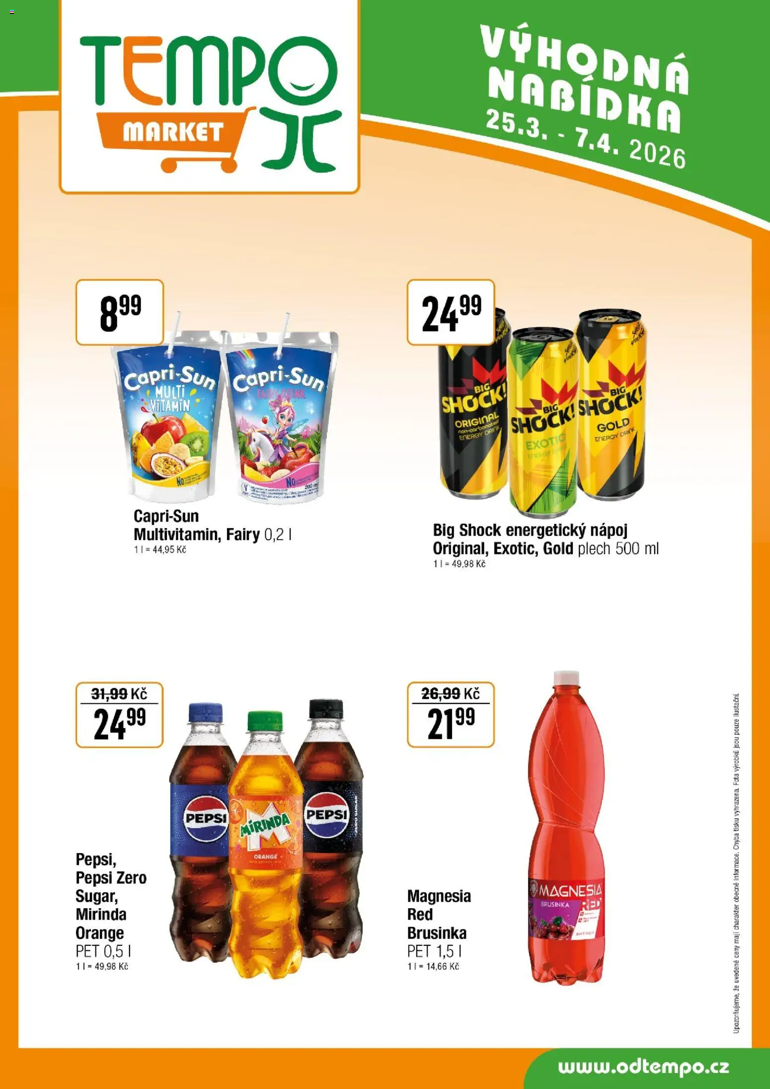 Tempo leták od 25.03.2026 | Strana: 12 | Produkty: Pepsi, Pepsi Zero, Mirinda, Energy drink