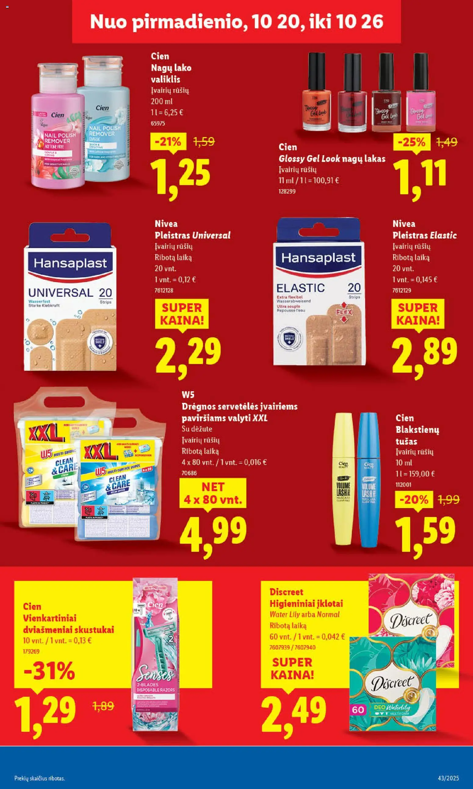 LIDL akcijos nuo 23.10.2025 | Puslapis: 57 | Prekių: Tušas