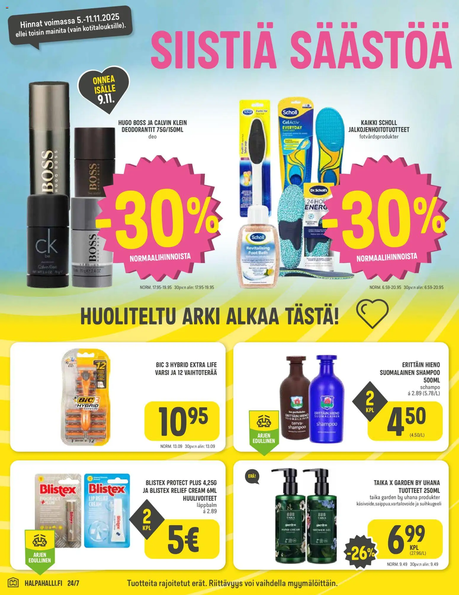 Halpa Halli tarjoukset – voimassa 05.11.2025 alkaen | Sivu: 6 | Tuotteet: Shampoo, Suihkugeeli, Voi
