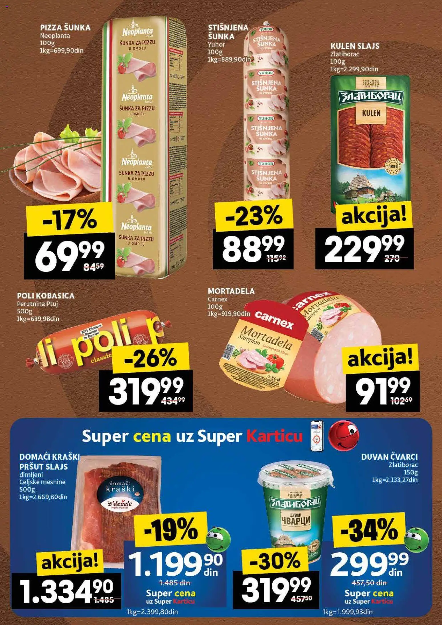 Idea katalog - važi od 27.11.2025 | Strana: 6 | Proizvode: Kulen, Mortadela, Perutnina Ptuj, Šunka