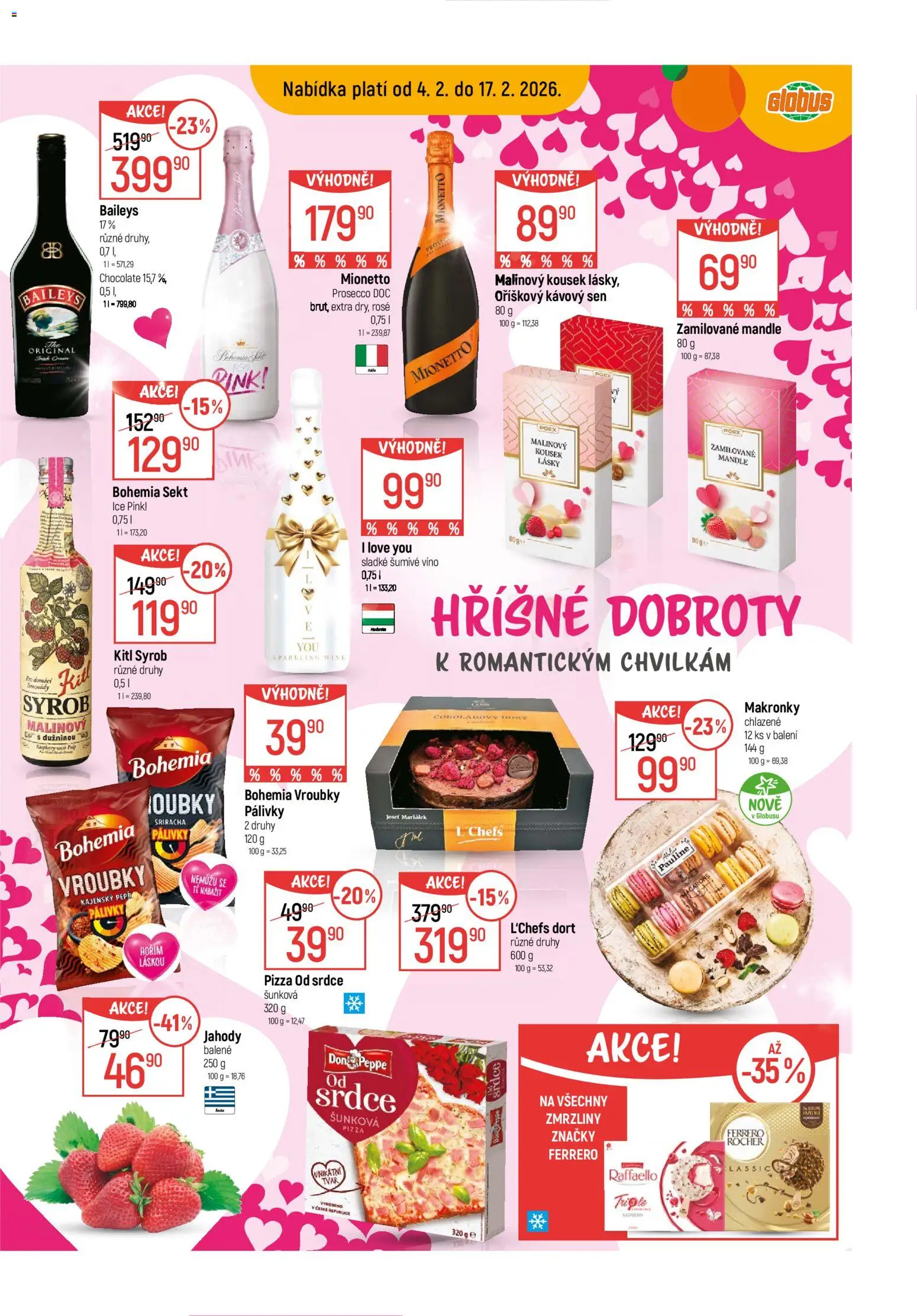 Globus leták - Havířov od 04.02.2026 | Strana: 13 | Produkty: Globus, Pizza, Jahody, Sriracha