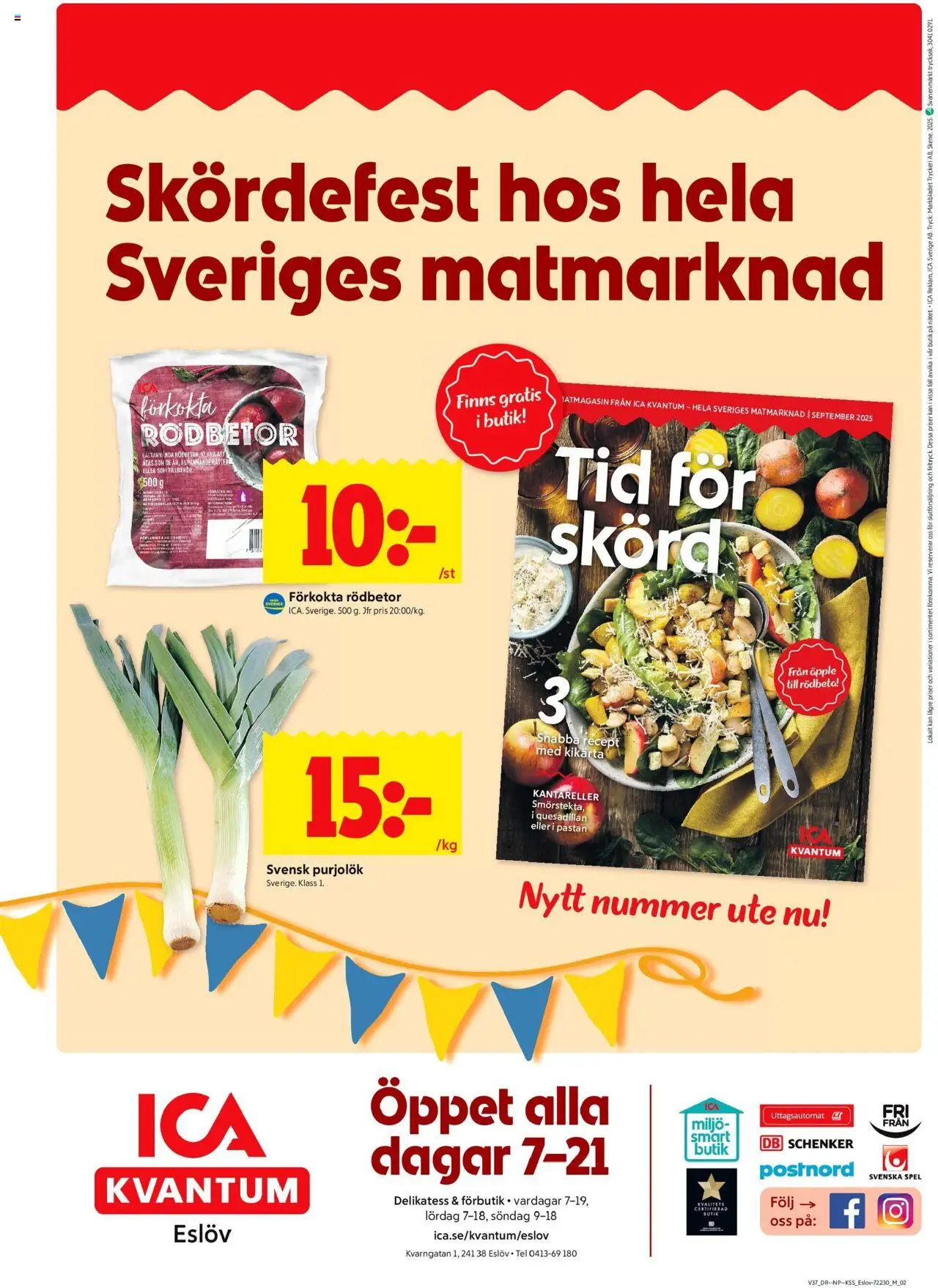ICA Kvantum reklamblad aktuell från 08.09.2025 | Sida: 6 | Produkter: Rödbeta, Äpple, Spel