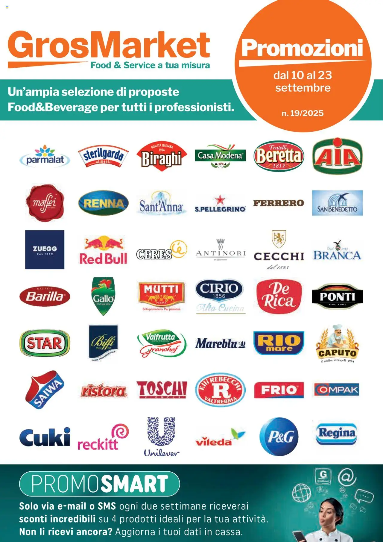 Volantino Sogegross del 10.09.2025 | Pagina: 1 | Prodotti: Ceres, Mutti, Red Bull