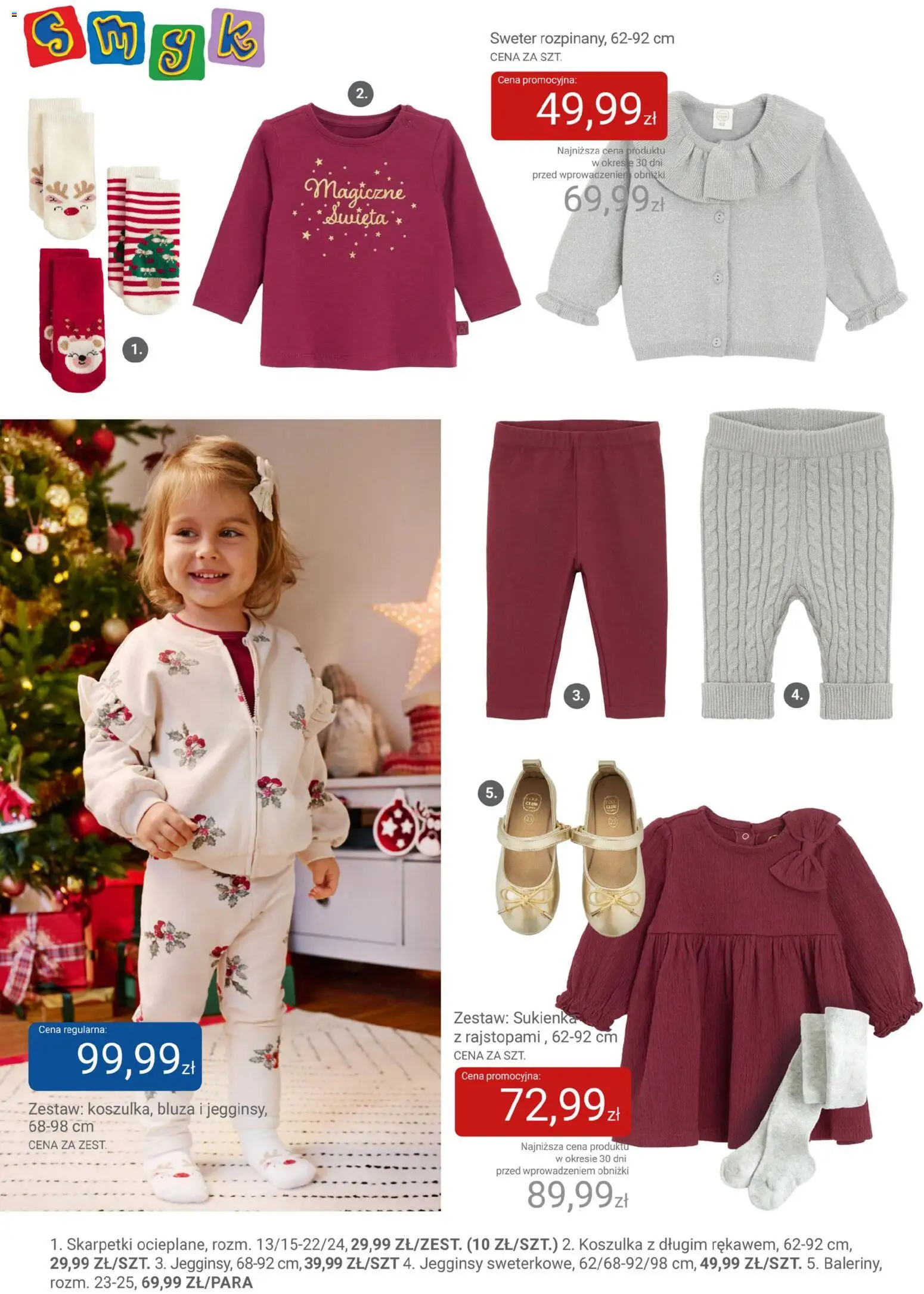 Smyk Gazetka od 02.12.2025 | Strona: 52 | Produkty: Sweter, Sukienka, Skarpetki