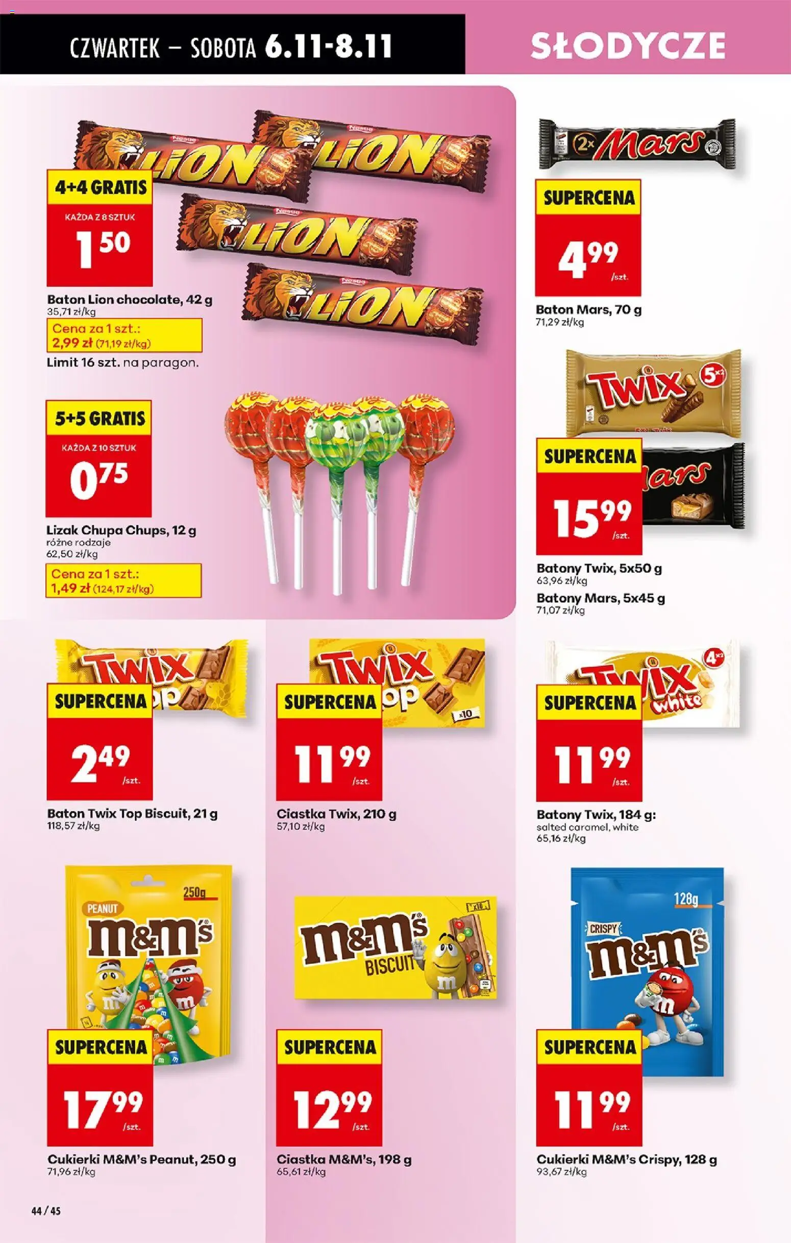 Biedronka gazetka - Oferta w tym tygodniu od 06.11.2025 | Strona: 56 | Produkty: Słodycze, Top, Baton, Cukierki