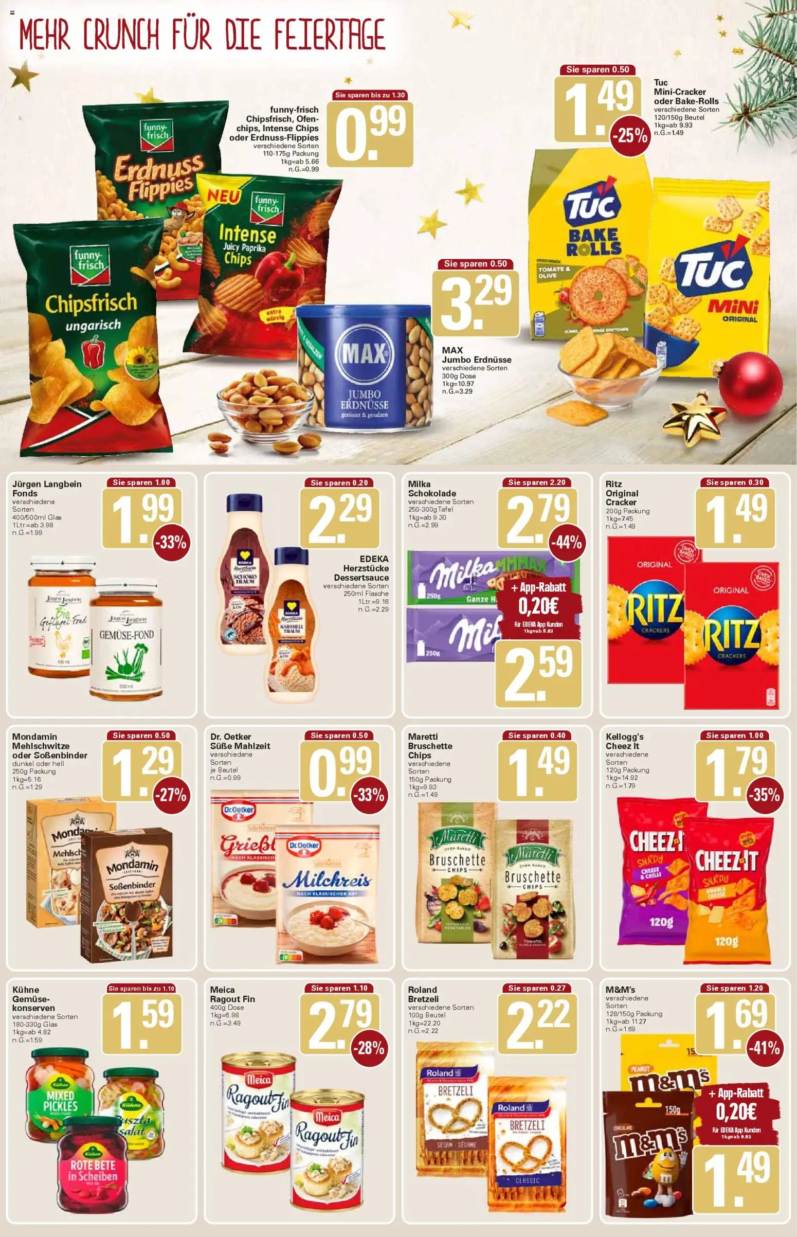 WEZ Prospekt – gültig ab 22.12.2025 | Seite: 11 | Produkte: Schokolade, Funny frisch, Milka, Chips