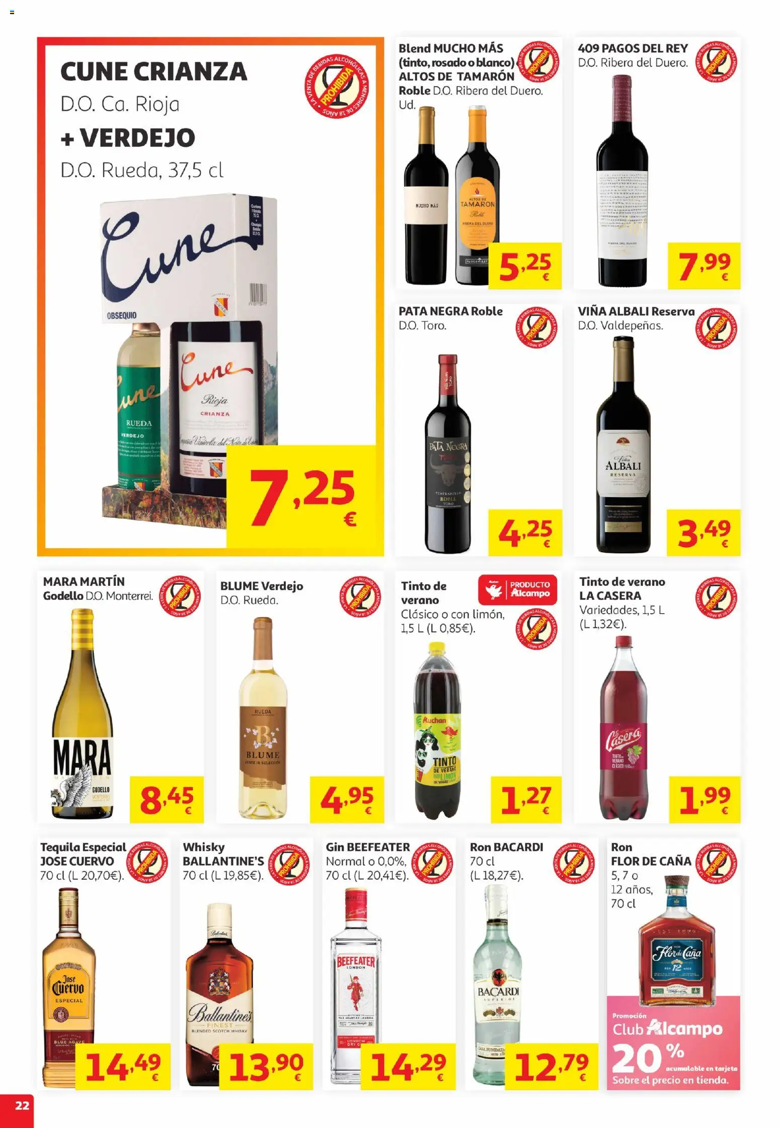 Alcampo Canarias │ válido desde el 05.05.2026 | Página: 22 | Productos: Ron, Whisky