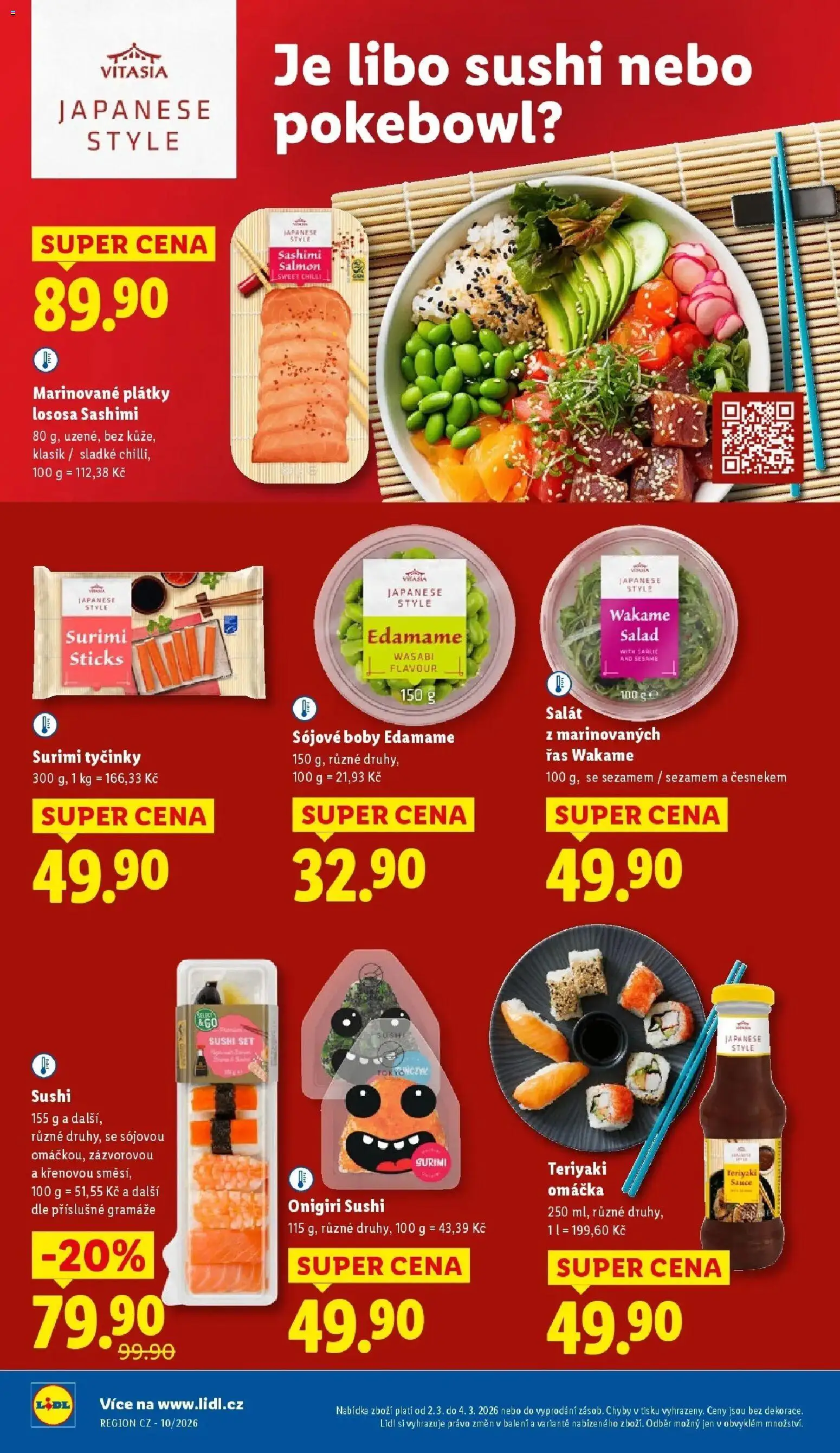 Lidl aktuální leták od 02.03.2026 | Strana: 18 | Produkty: Boby, Edamame, Wakame, Surimi tyčinky