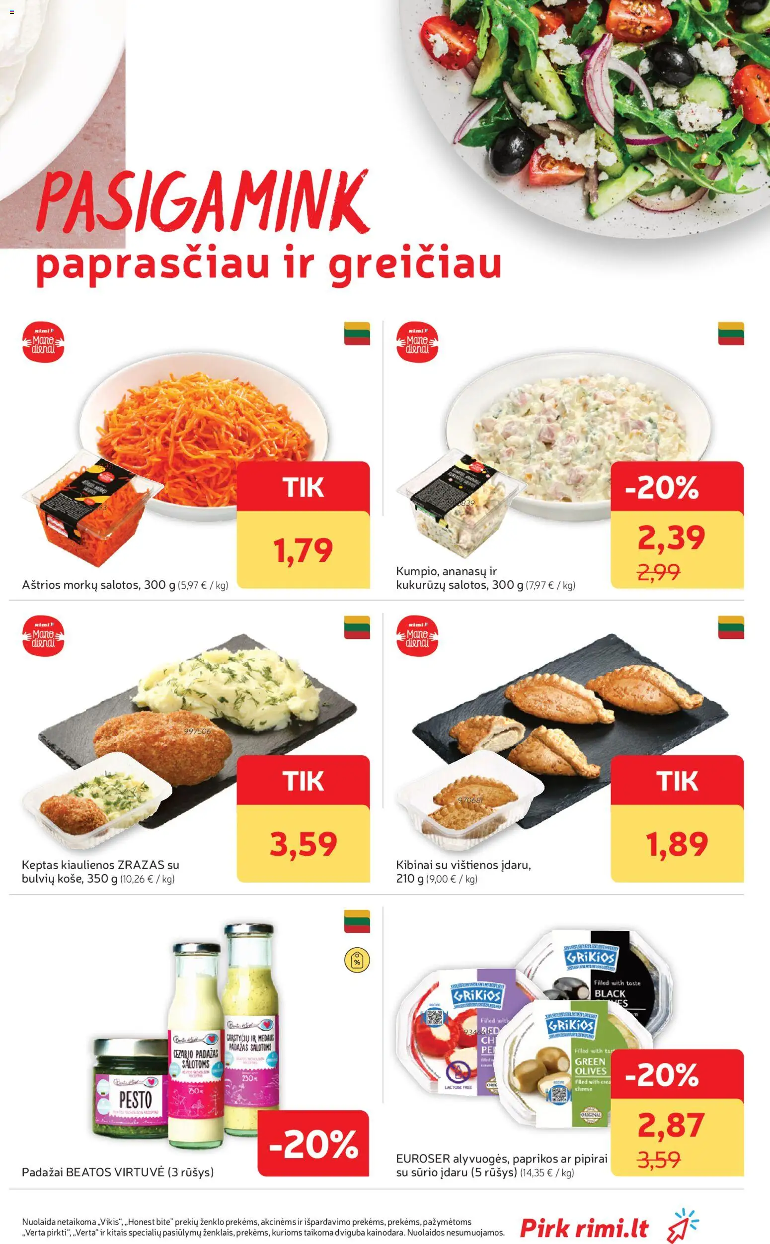 Rimi akcijos nuo 11.11.2025 | Puslapis: 17 | Prekių: Vištienos, Kiaulienos, Padažas