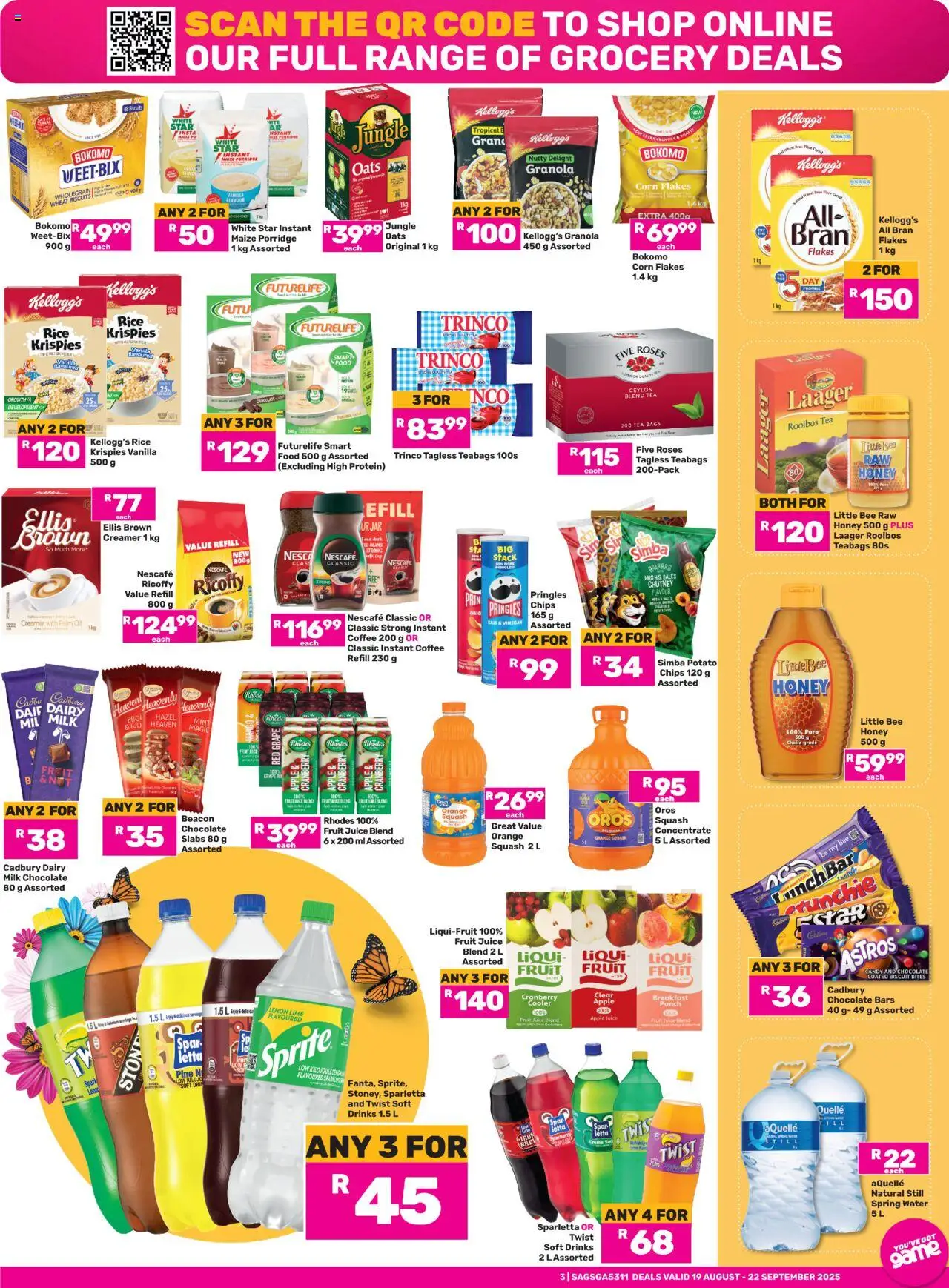 Game Specials │ valid from 19.08.2025 | Page: 3 | Products: Chutney, Milk, Coffee, Vinegar