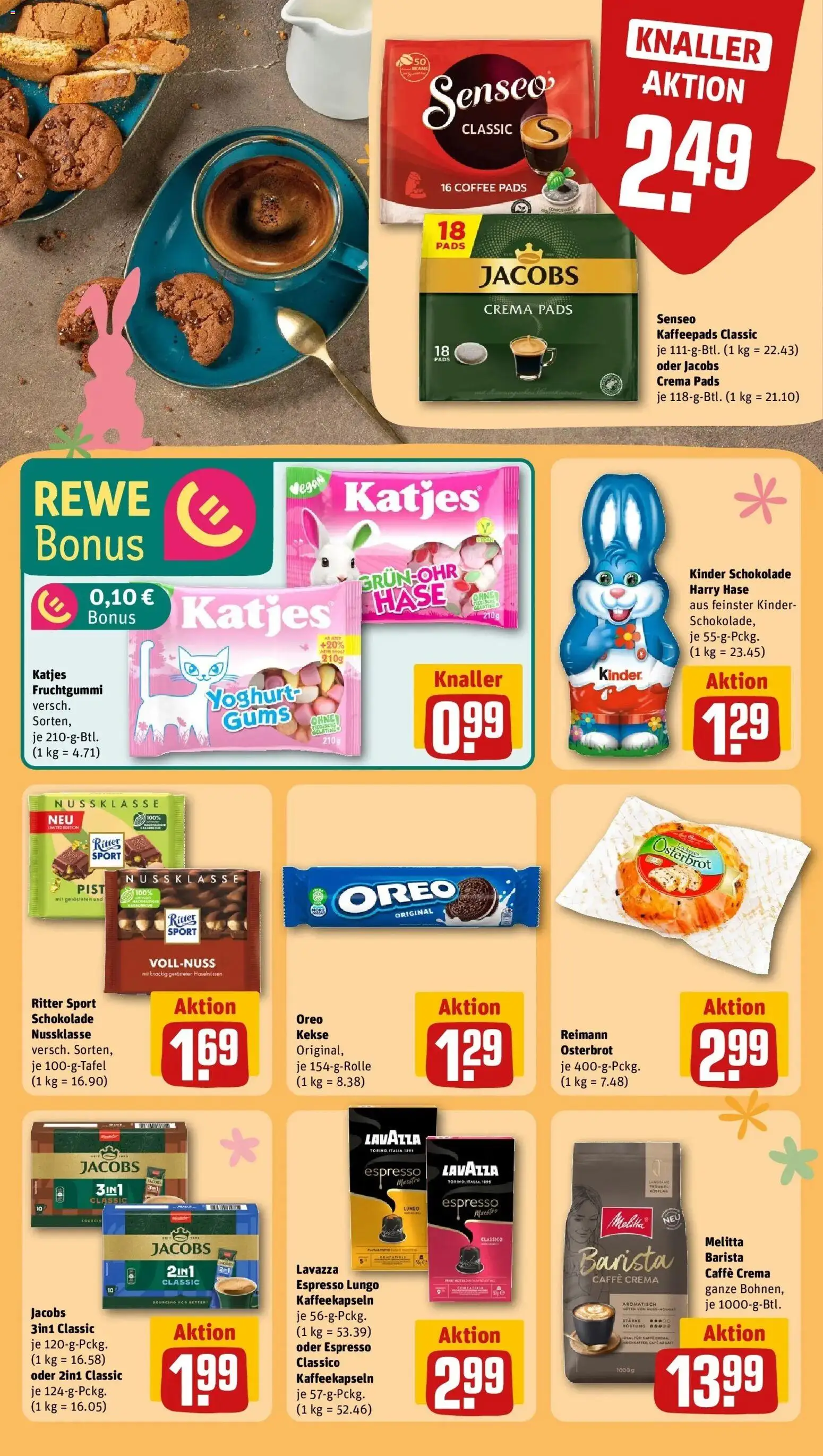 Rewe Prospekt Gechingen	 – gültig ab 15.03.2026 | Seite: 25 | Produkte: Schokolade, Ritter sport, Senseo kaffeepads, Kekse