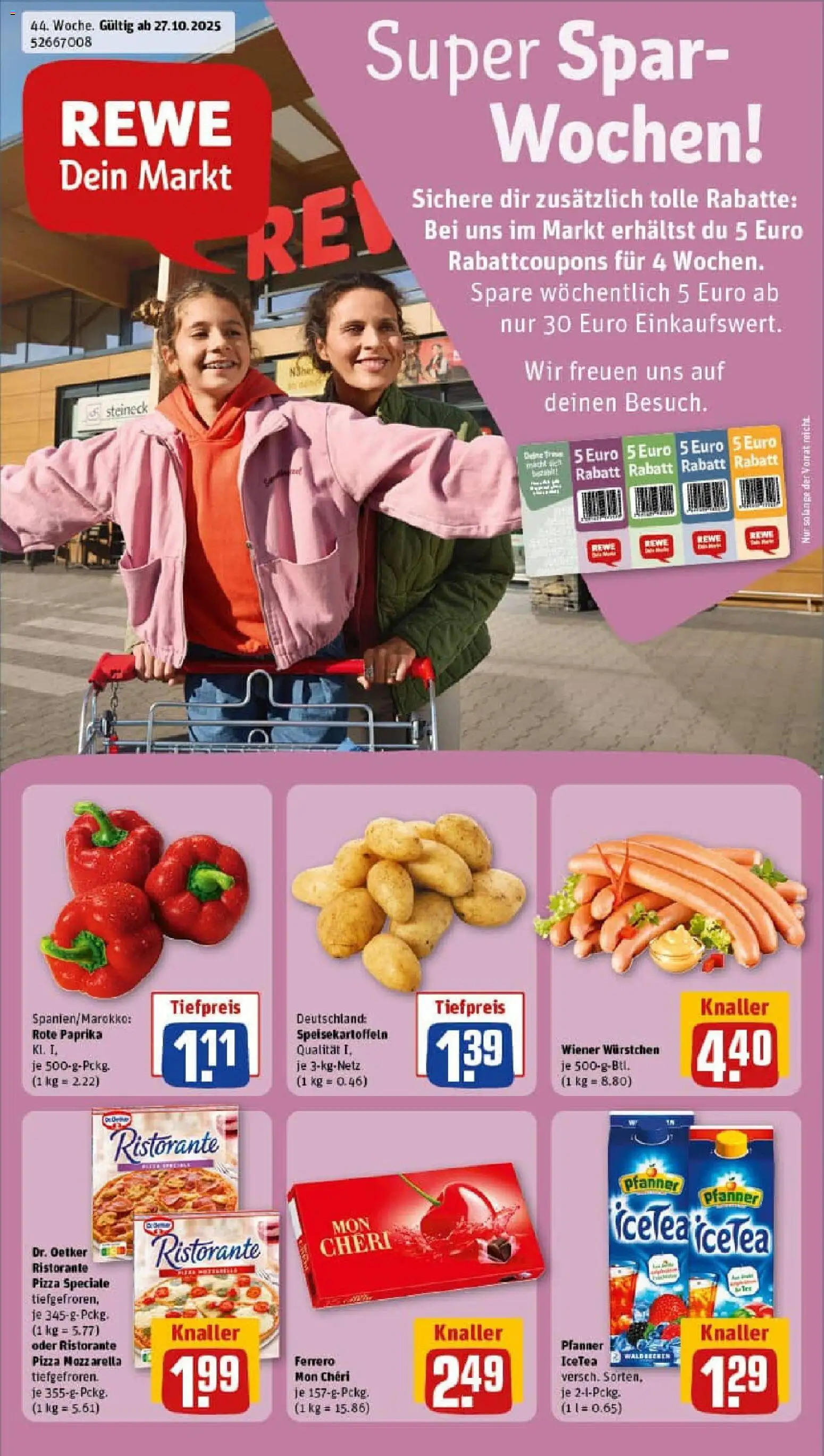 Rewe prospekt Eislingen	 – gültig ab 26.10.2025 | Seite: 1 | Produkte: Ristorante, Mozzarella, Paprika, Pizza