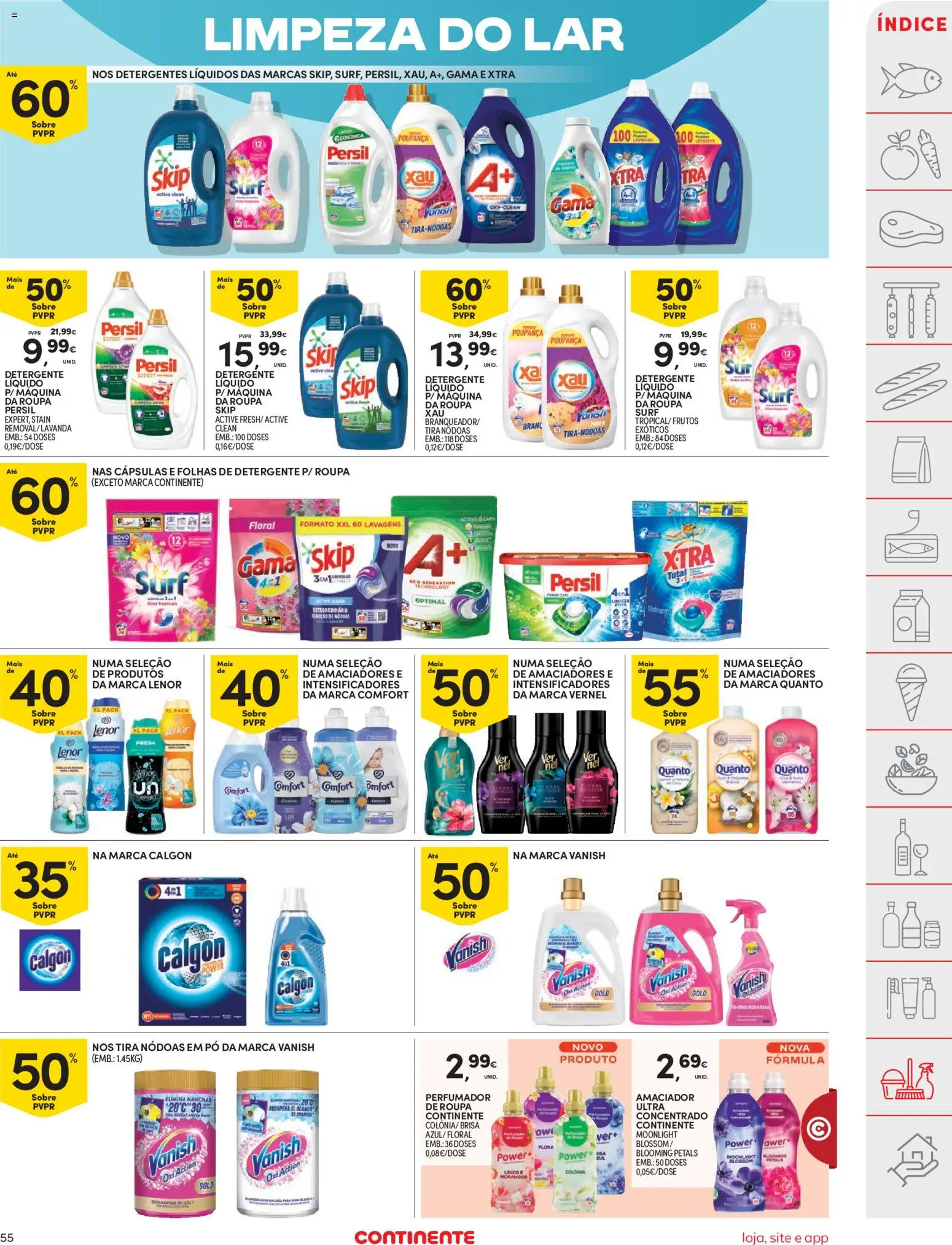 Continente folheto │ válido de 26.12.2025 | Página: 55 | Produtos: Perfume, Pó, Detergente, Persil