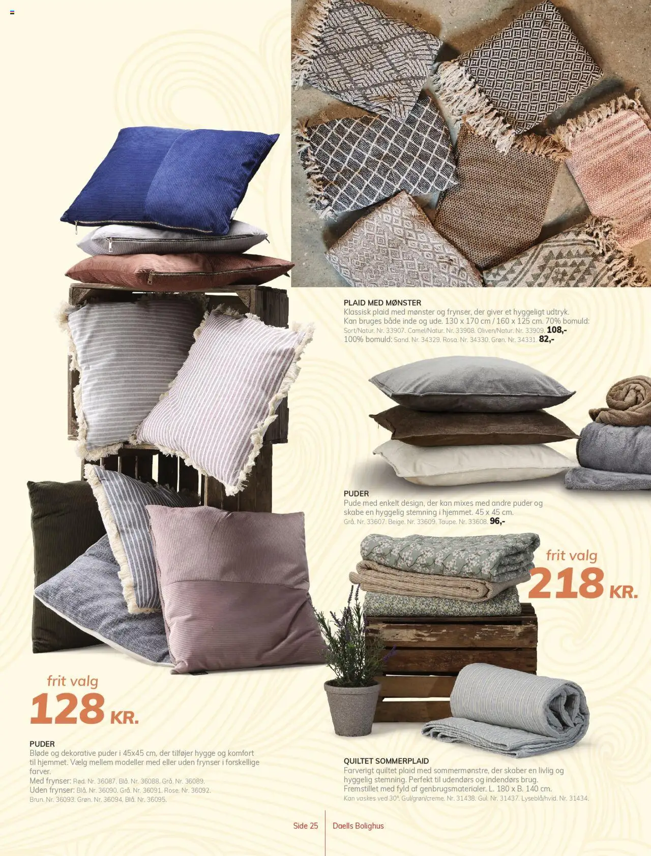 Daells Bolighus tilbudsavis – gyldig fra 26.05.2025 | Side: 25 | Produkter: Pude