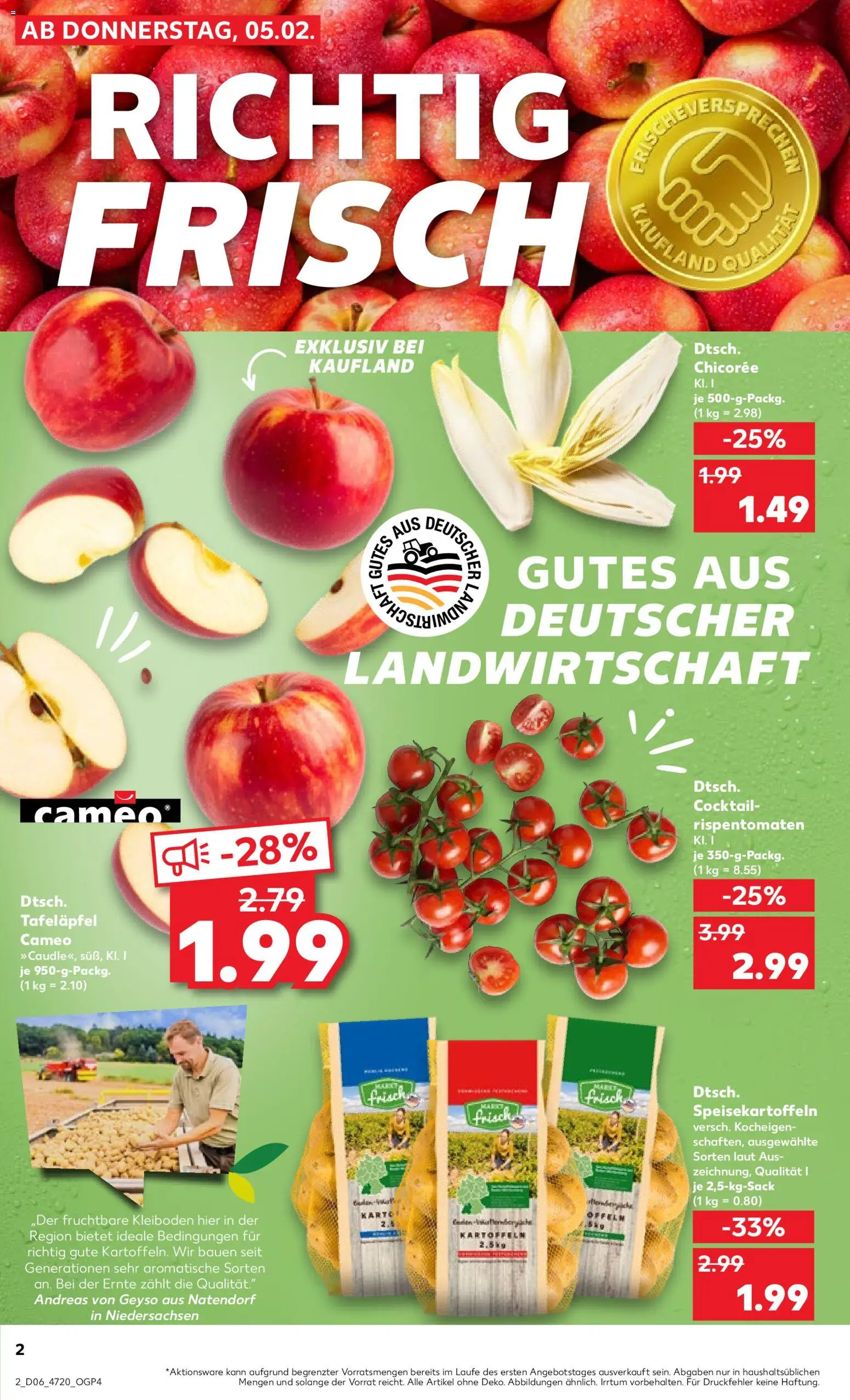 Kaufland prospekt Hannover	 – gültig ab 05.02.2026 | Seite: 2 | Produkte: Kartoffeln