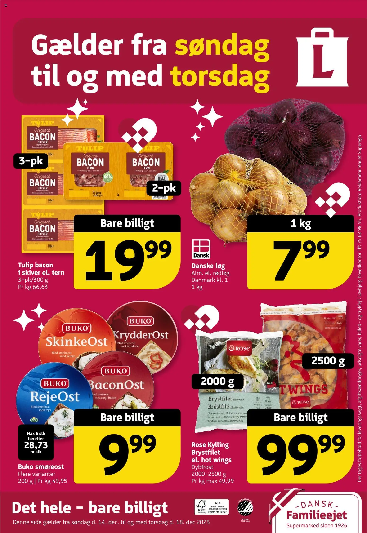 Løvbjerg tilbudsavis – gyldig fra 12.12.2025 | Side: 35 | Produkter: Rødløg, Løg, Bacon, Rejer