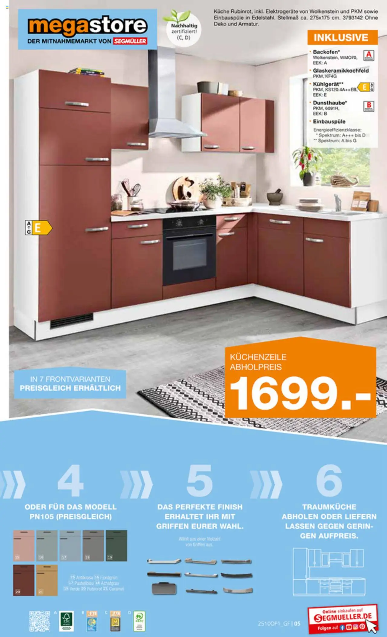 Segmüller Megastore – gültig ab 06.10.2025 | Seite: 5 | Produkte: Küchenzeile, Küche, Finish