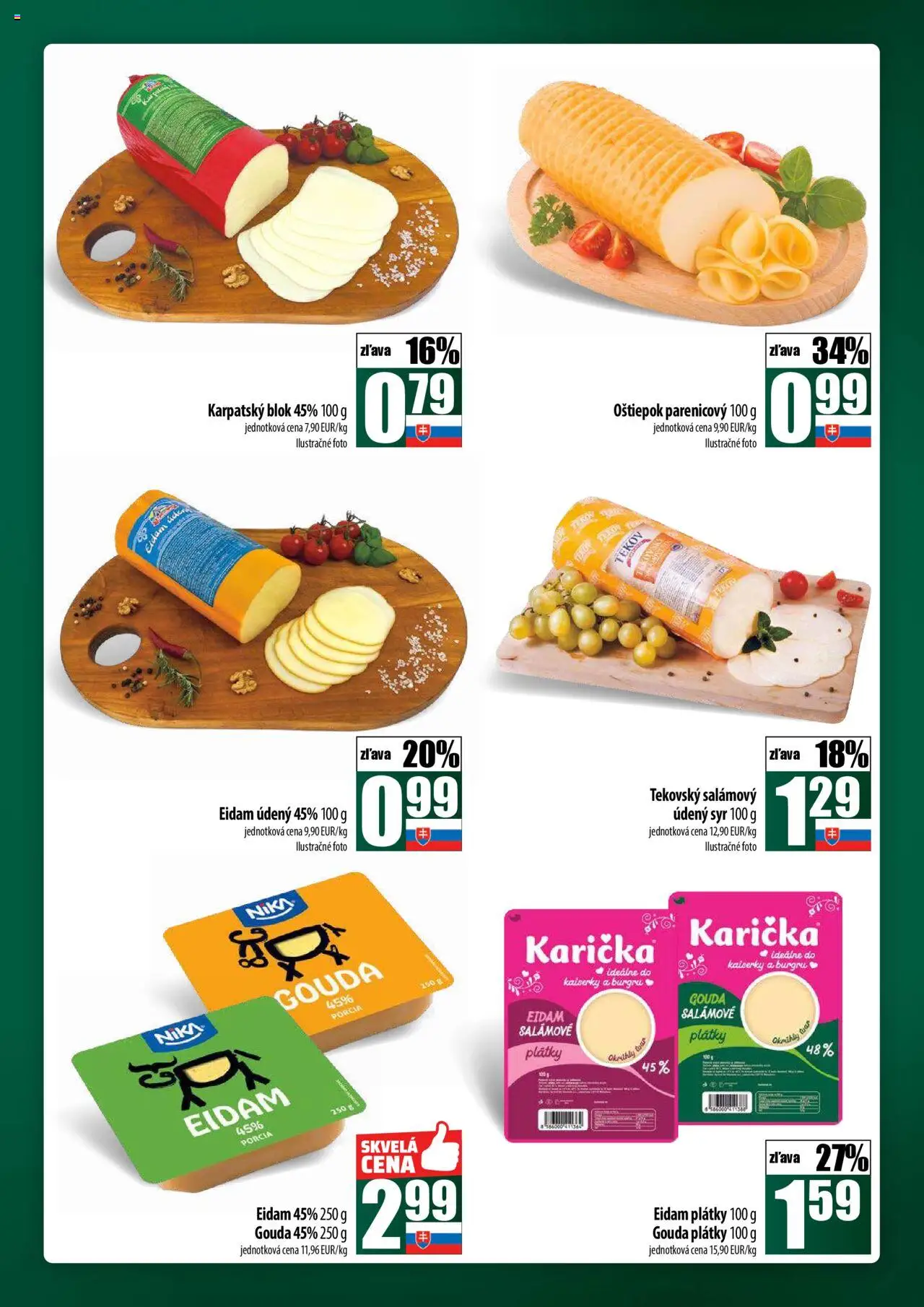 Nové COOP Jednota akcie – leták je platný od 04.09.2025 | Strana: 19 | Produkty: Syr, Gouda, Eidam