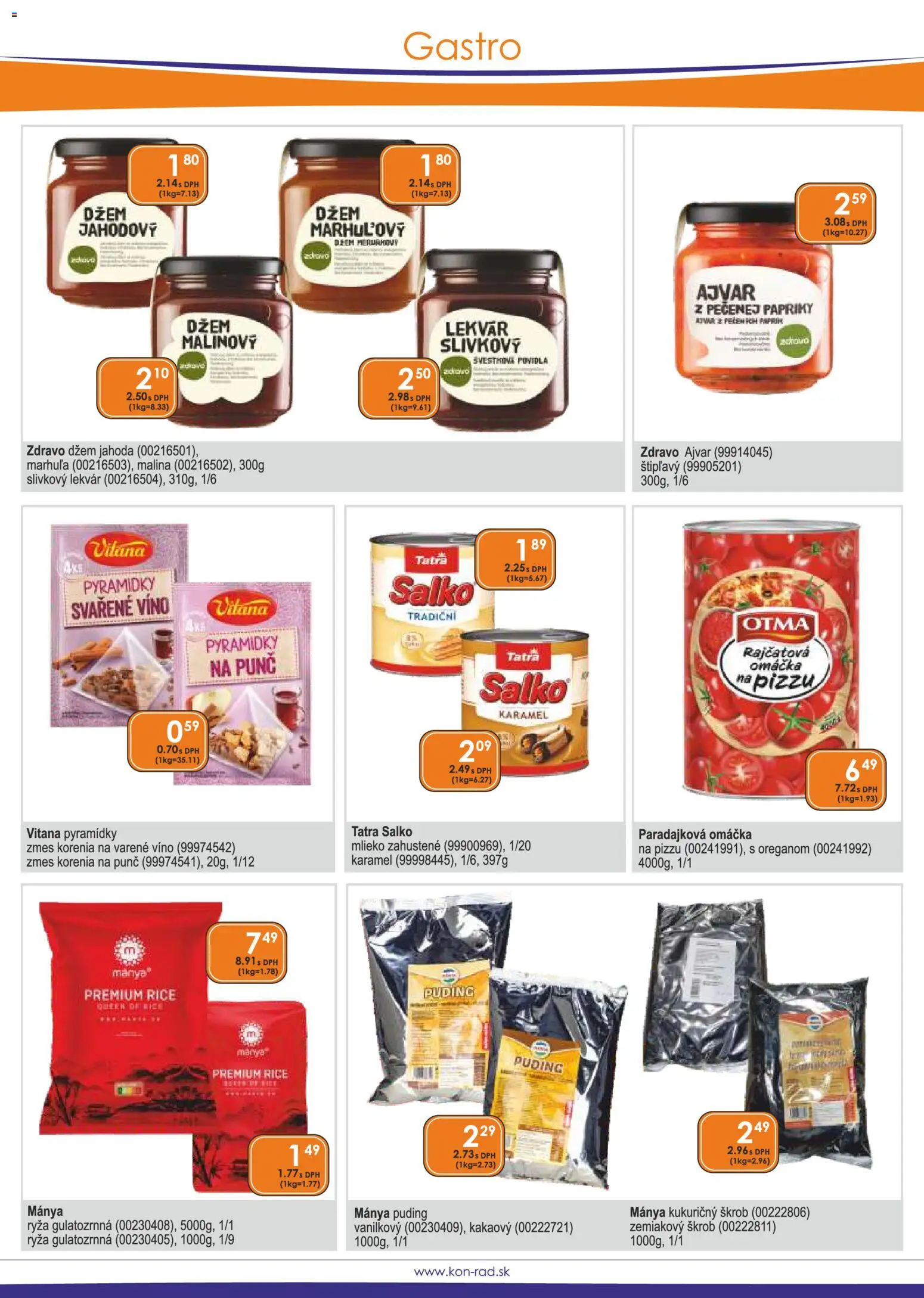 Nové KON - RAD akcie – leták je platný od 01.12.2025 | Strana: 51 | Produkty: Víno, Ryža, Puding, Salko
