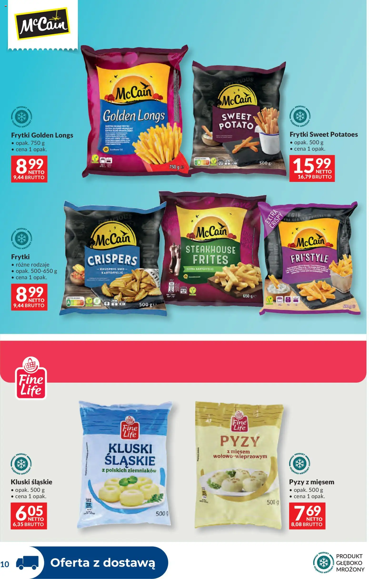 Makro gazetka - Dystrybucja do sklepów od 14.04.2026 | Strona: 10 | Produkty: Kluski śląskie, Frytki