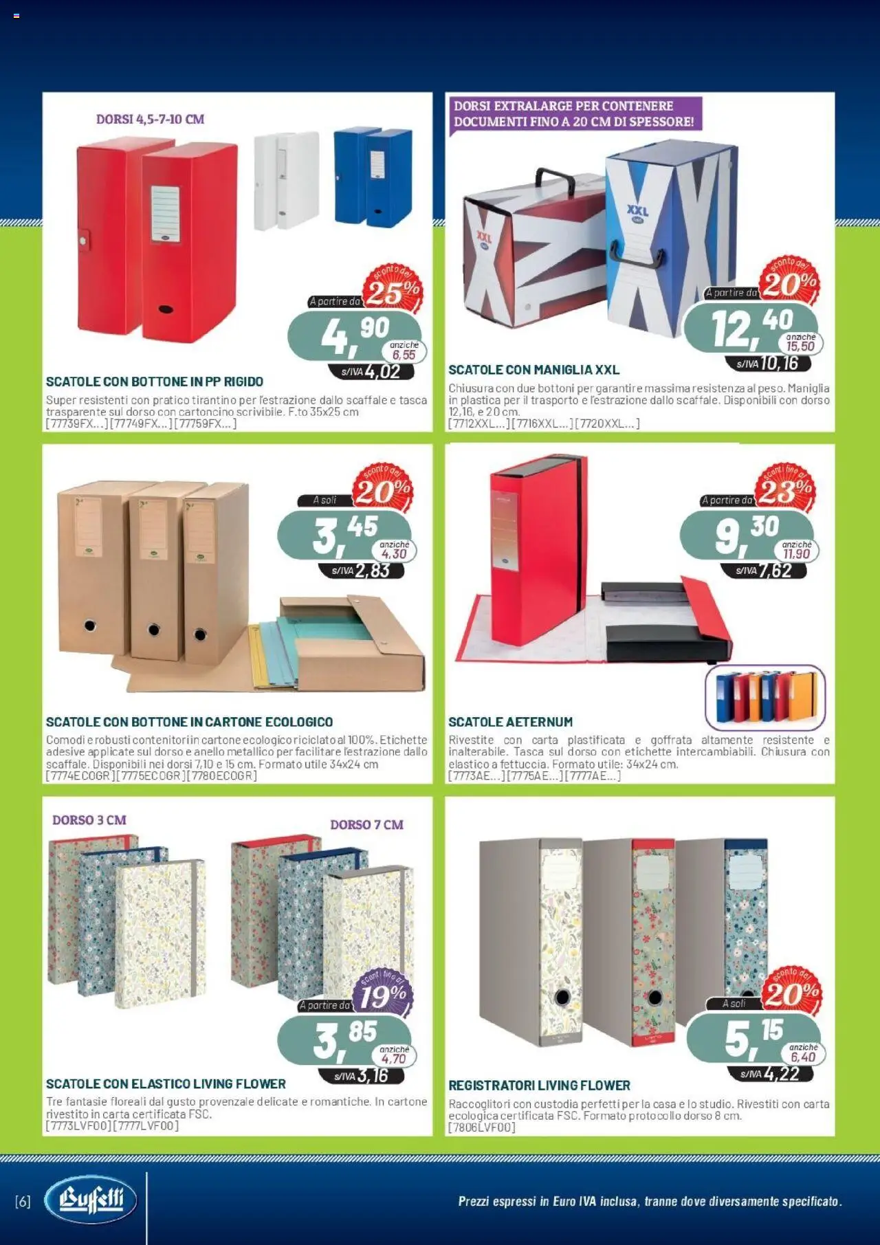 Volantino Buffetti del 08.09.2025 | Pagina: 6 | Prodotti: Anello, Scaffale