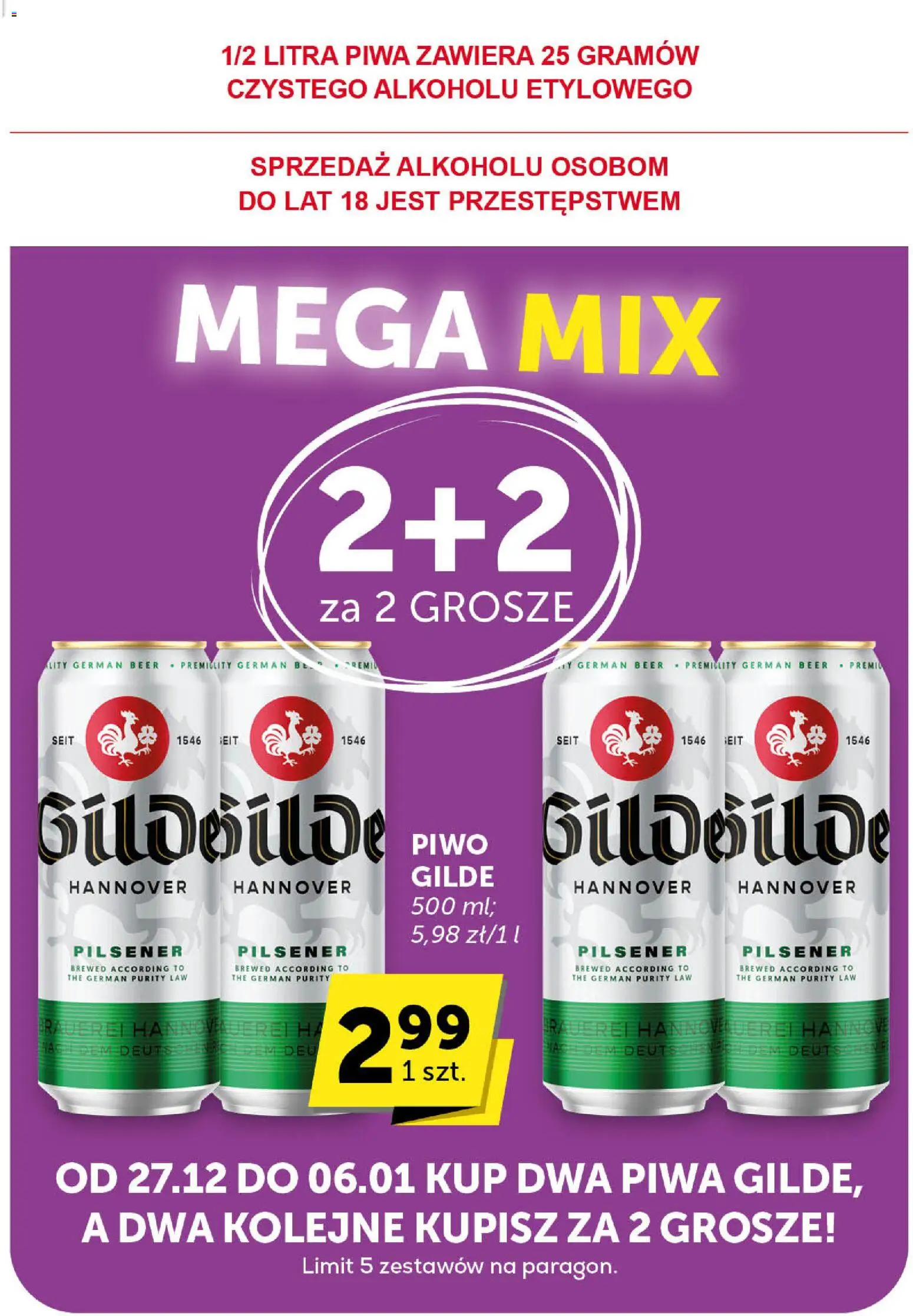 Groszek Gazetka - Minimarket od 27.12.2025 | Strona: 25 | Produkty: Piwo