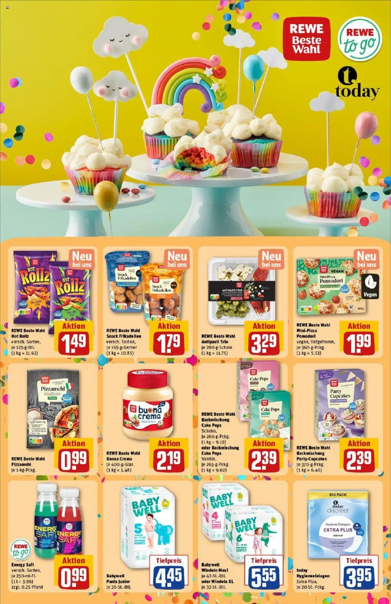 Rewe prospekt Stockstadt	 - gültig ab dem 03.08.2025 | Seite: 15 | Produkte: Energy, Pizza, Saft