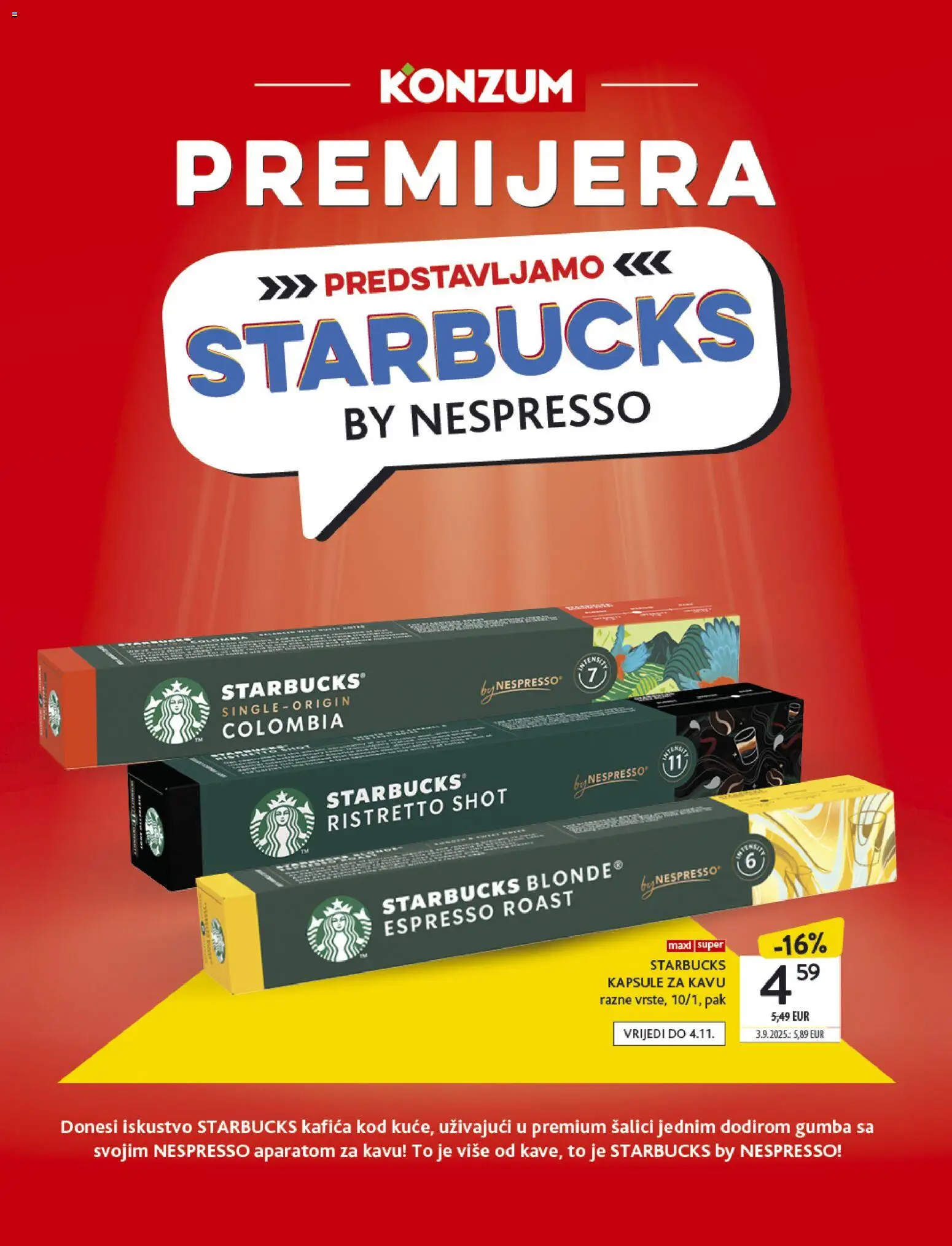 Konzum katalog | vrijedi od 29.10.2025 | Stranica: 49 | Proizvodi: Kapsule za kavu