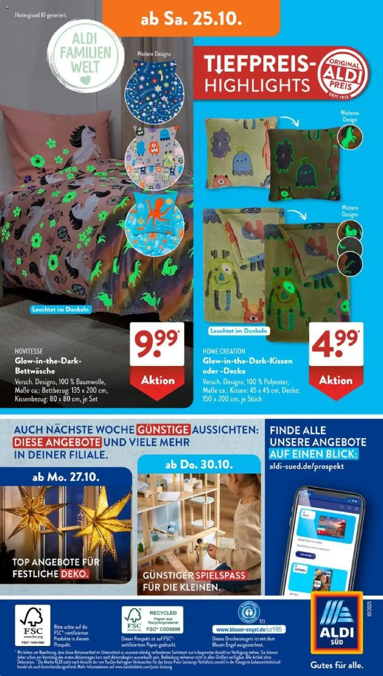Aldi Süd Prospekt 	 – gültig ab 20.10.2025 | Seite: 20 | Produkte: Top, Decke, Bekleidung, Home creation