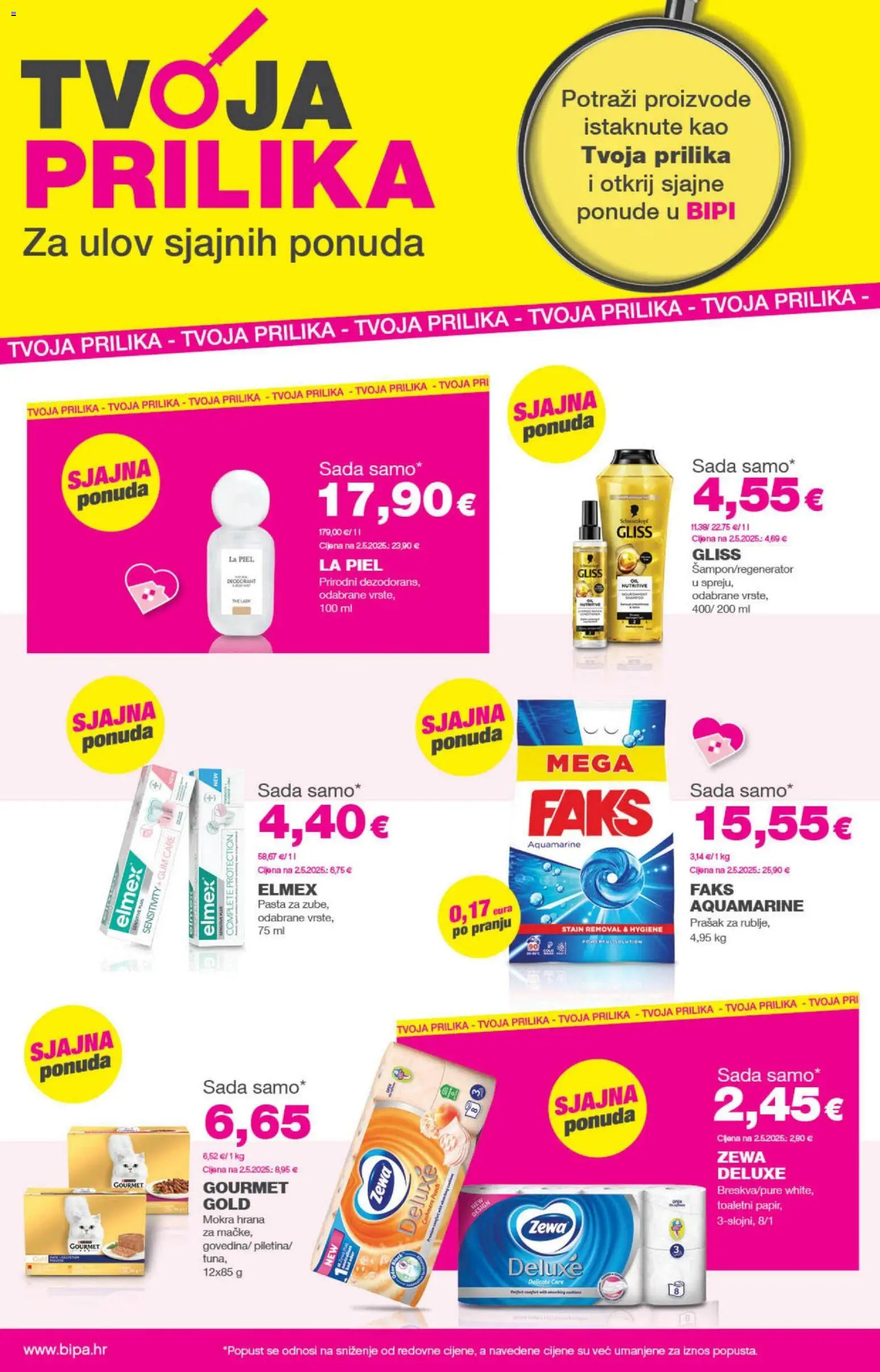 Bipa katalog | vrijedi od 13.11.2025 | Stranica: 20 | Proizvodi: Faks, Zewa, Pasta