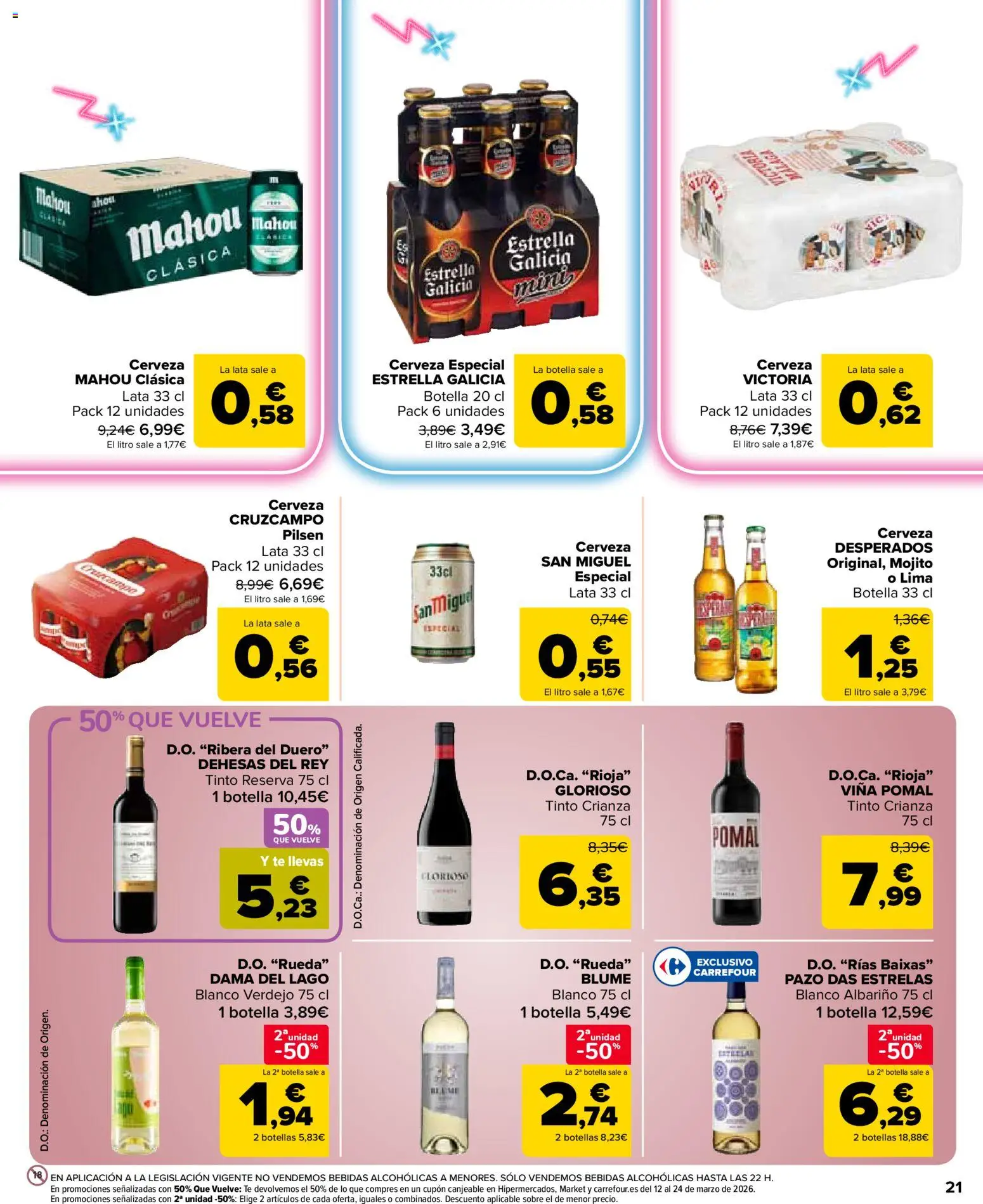 Carrefour Market folleto │ válido desde el 25.02.2026 | Página: 21 | Productos: Lima, Cerveza, Té, Παρμεζάνα
