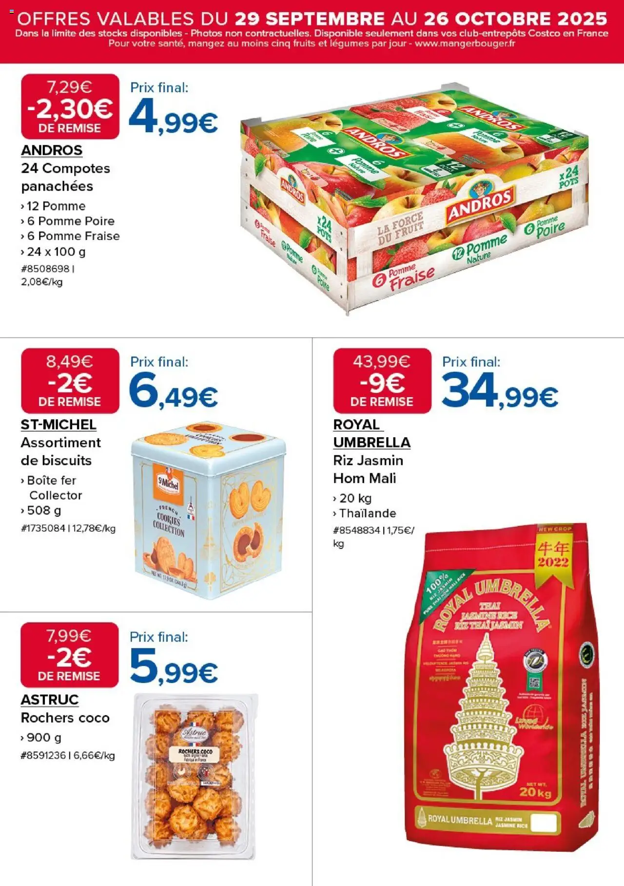 {H1} | Page: 13 | Produits: Fraise, Poire, Pomme, Biscuits