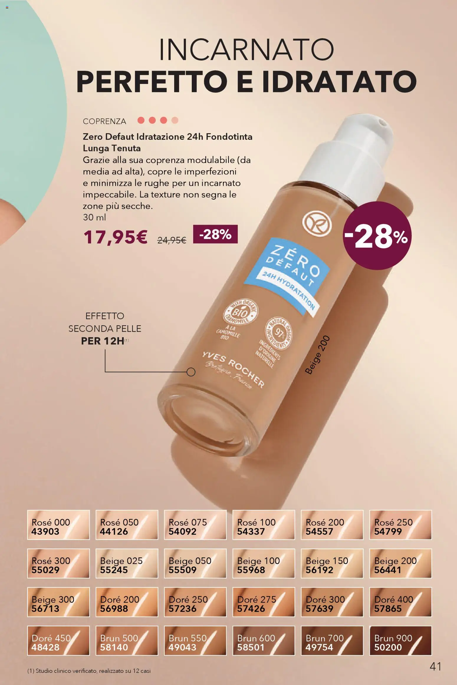 Volantino Yves Rocher del 30.01.2026 | Pagina: 41 | Prodotti: Fondotinta