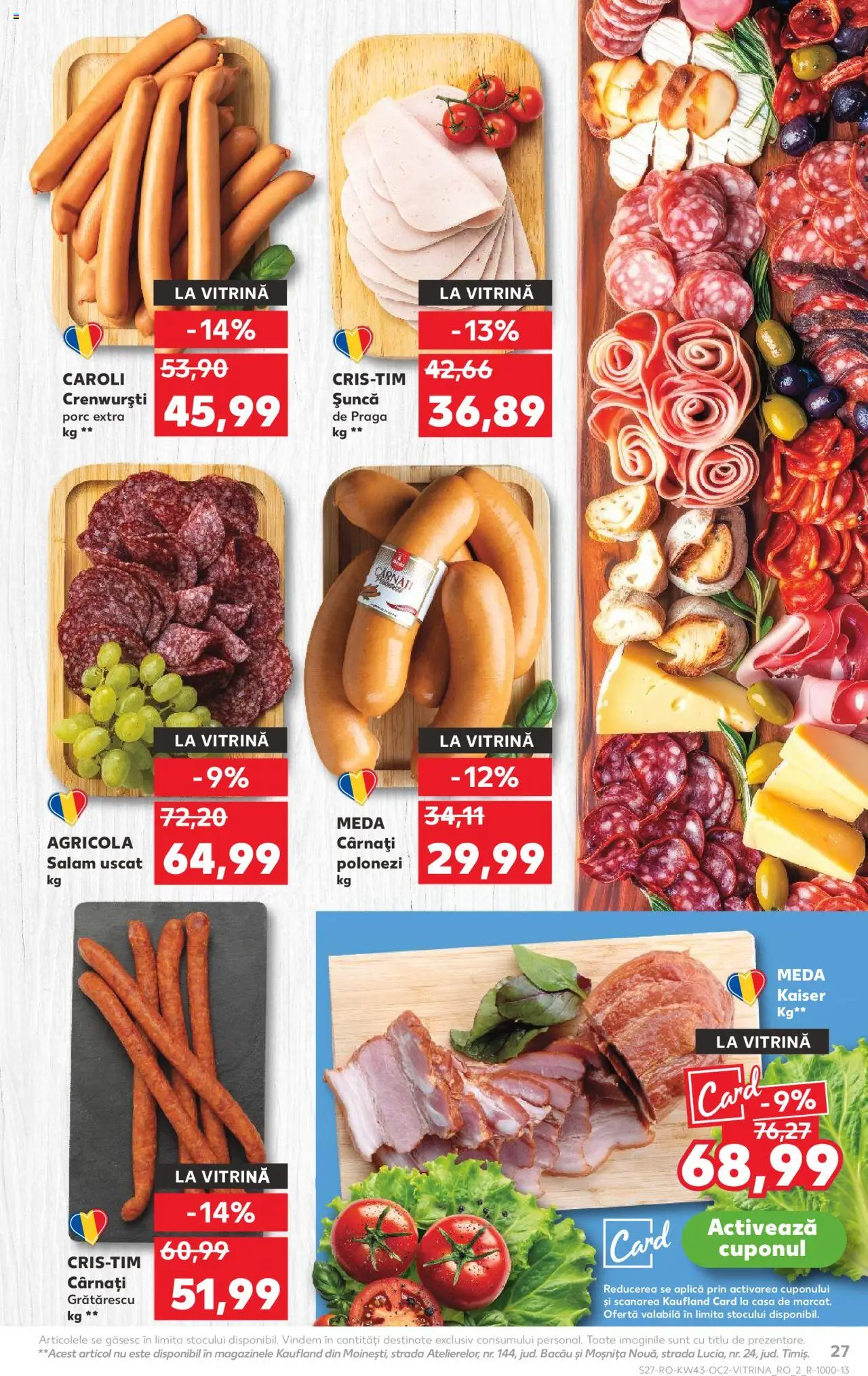 Kaufland RO akciós ujság - amely érvényes a következő dátumtól: 22.10.2025 | Oldal: 27