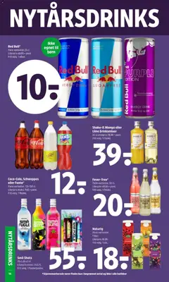 Coca-Cola, Schweppes eller Fanta*, Flere varianter. 125-150 cl. Literpris maks. 9,60 + pant. Frit valg. 1 flaske. gyldig fra 27.12.2025 | Side: 16