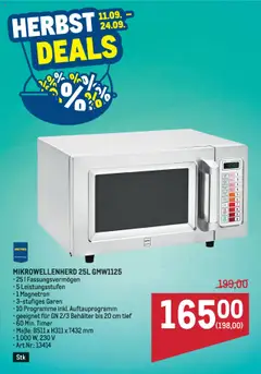 Metro Herbst Deals ab 11.09.2025 gültig