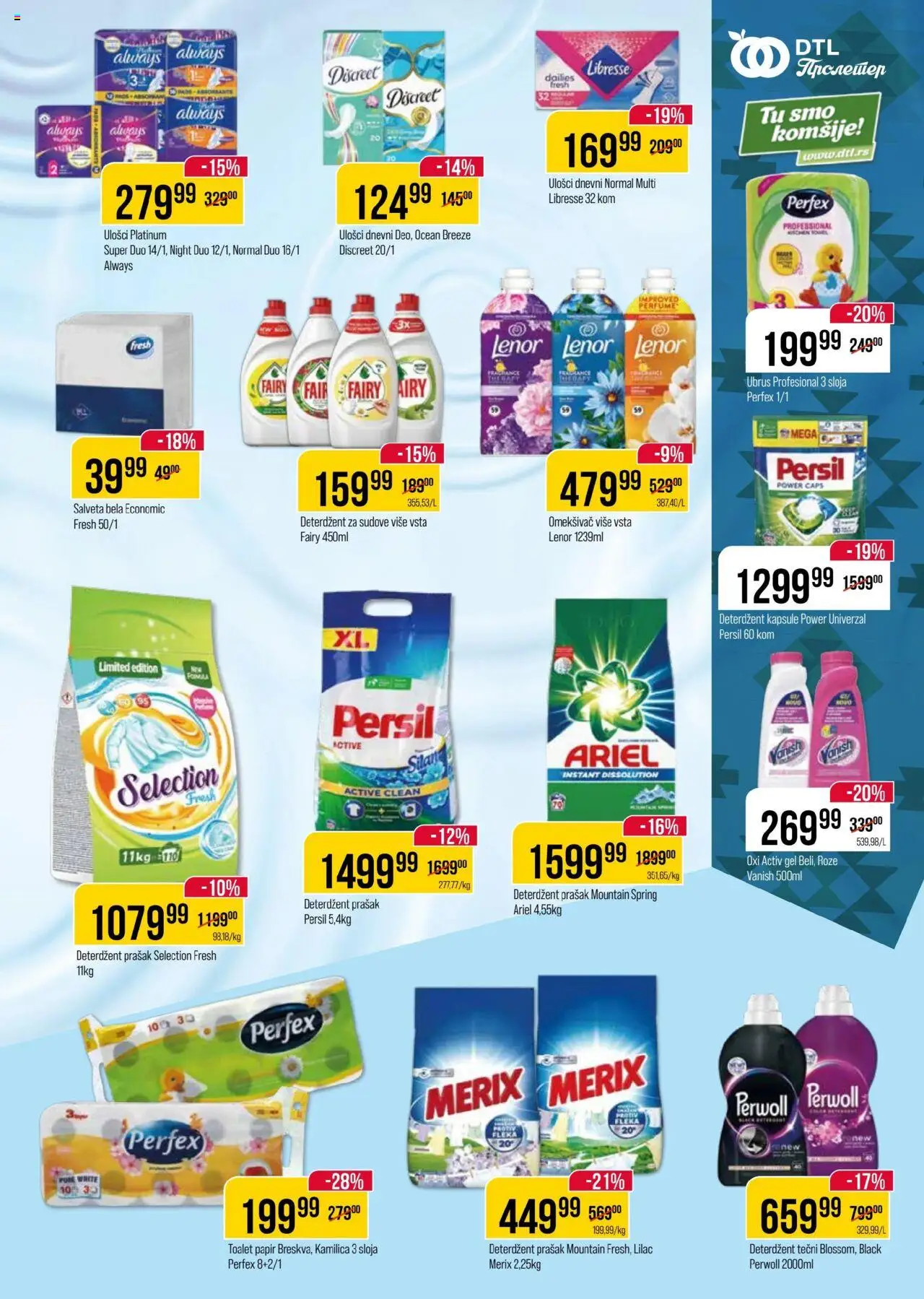Metalac Proleter katalog - važi od 30.07.2025 | Strana: 11 | Proizvode: Deterdžent, Ariel, Toalet papir, Persil